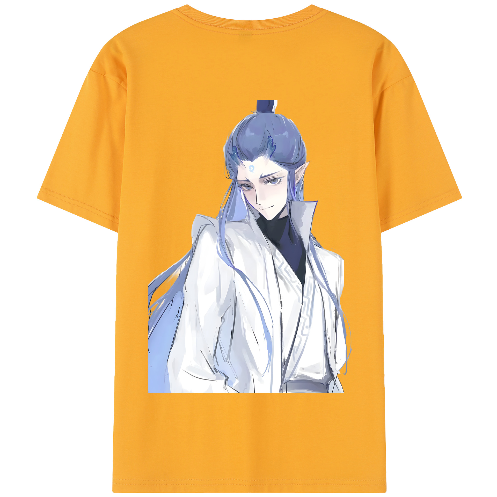 （画像用） Ne Zha 2 ナタ 魔童の大暴れ 綿100％半袖Tシャツ（背面プリント）