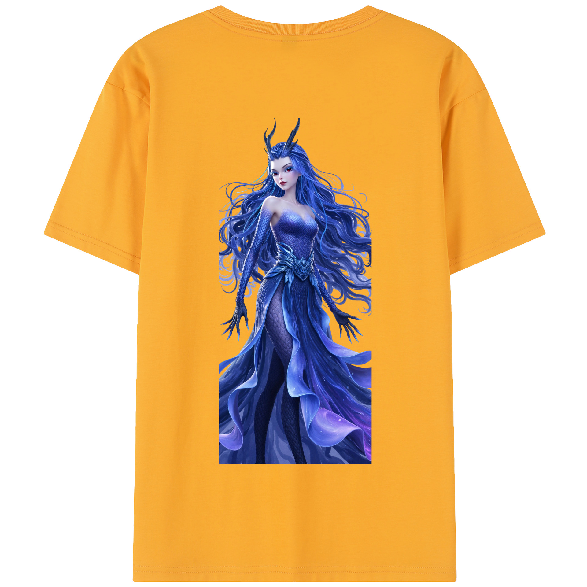 （画像用） Ne Zha 2 ナタ 魔童の大暴れ 綿100％半袖Tシャツ（背面プリント）
