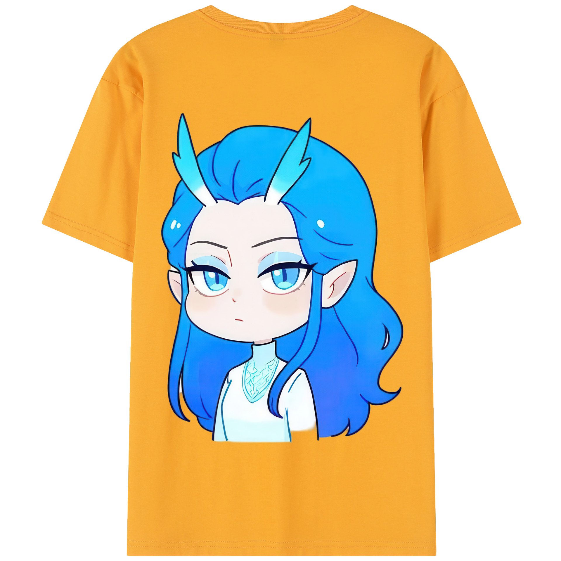 （画像用） Ne Zha 2 ナタ 魔童の大暴れ 綿100％半袖Tシャツ（背面プリント）