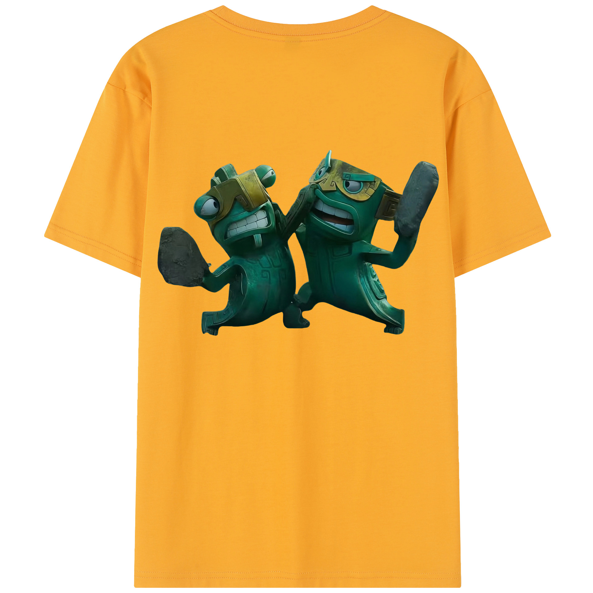 （画像用） Ne Zha 2 ナタ 魔童の大暴れ 綿100％半袖Tシャツ（背面プリント）