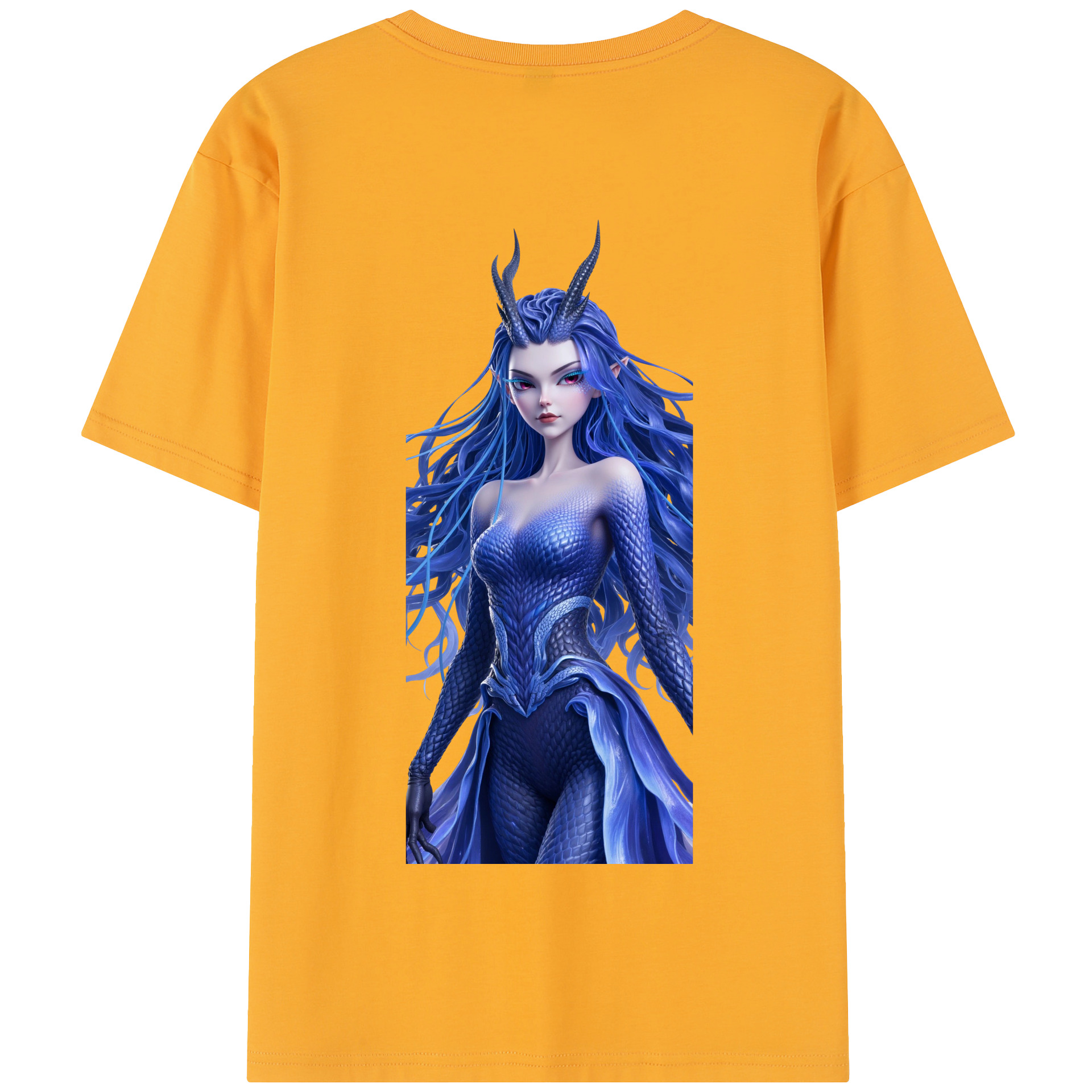 （画像用） Ne Zha 2 ナタ 魔童の大暴れ 綿100％半袖Tシャツ（背面プリント）
