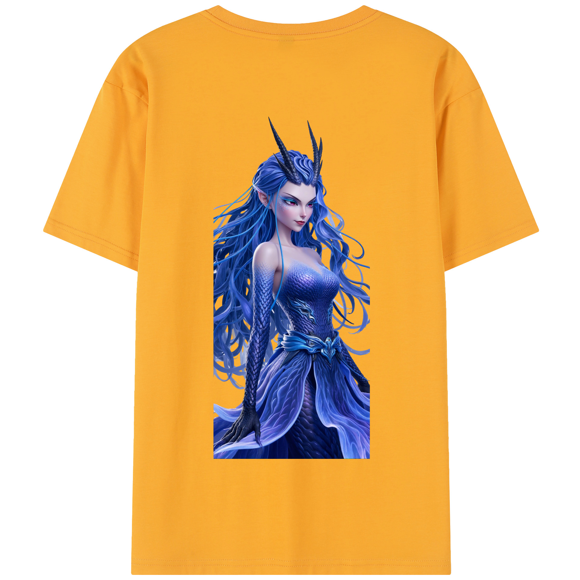 （画像用） Ne Zha 2 ナタ 魔童の大暴れ 綿100％半袖Tシャツ（背面プリント）