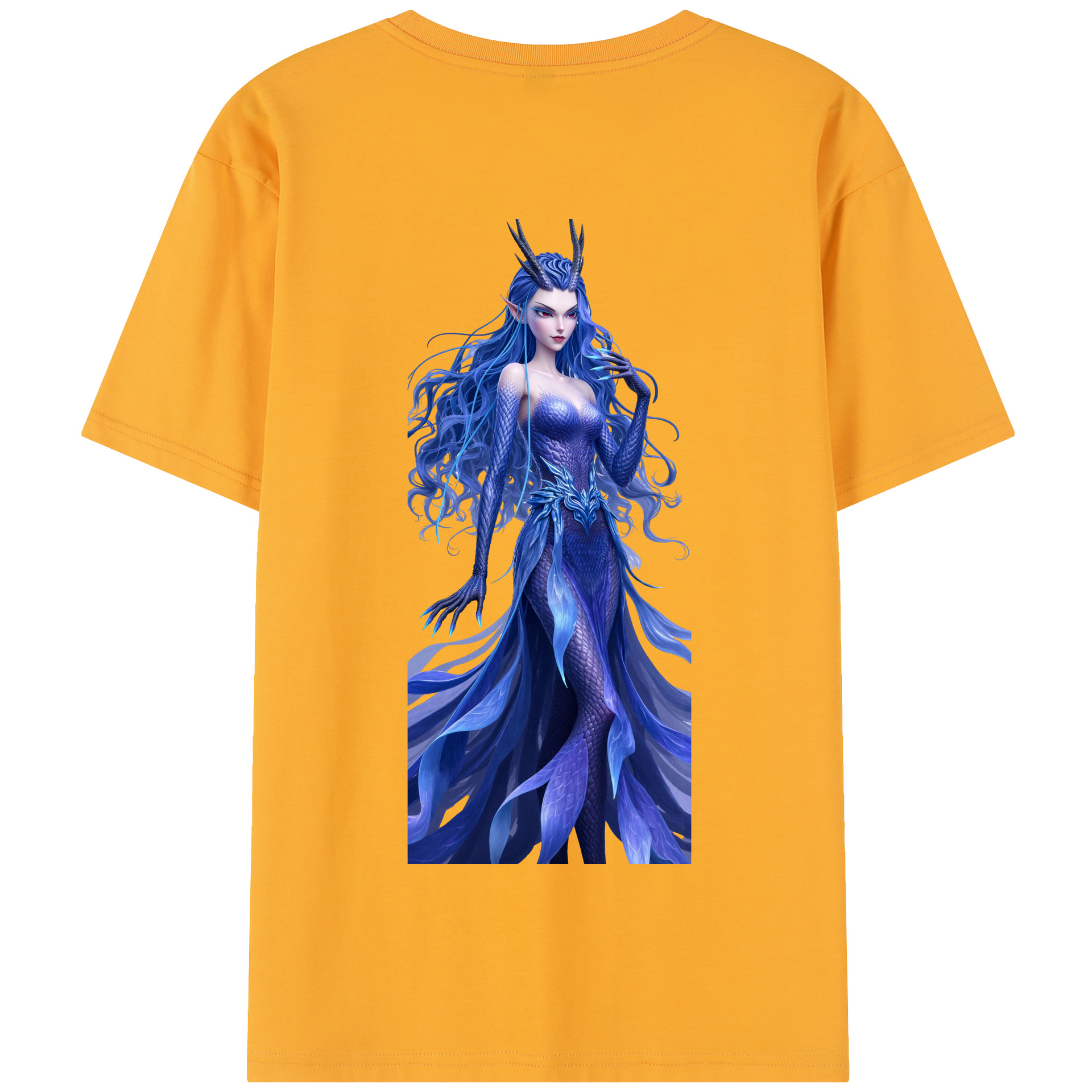 （画像用） Ne Zha 2 ナタ 魔童の大暴れ 綿100％半袖Tシャツ（背面プリント）