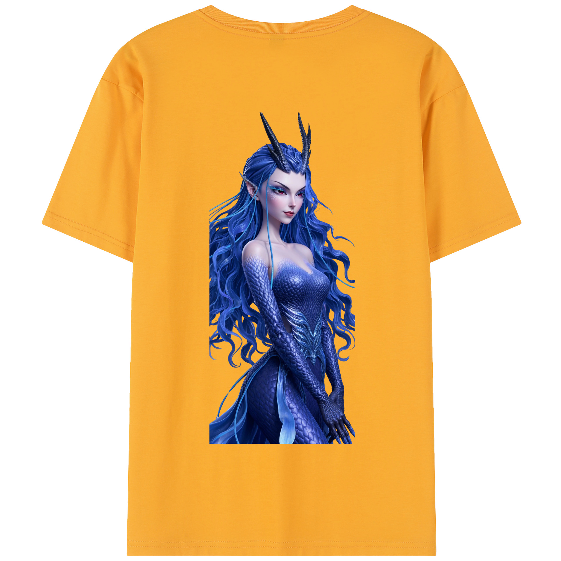 （画像用） Ne Zha 2 ナタ 魔童の大暴れ 綿100％半袖Tシャツ（背面プリント）