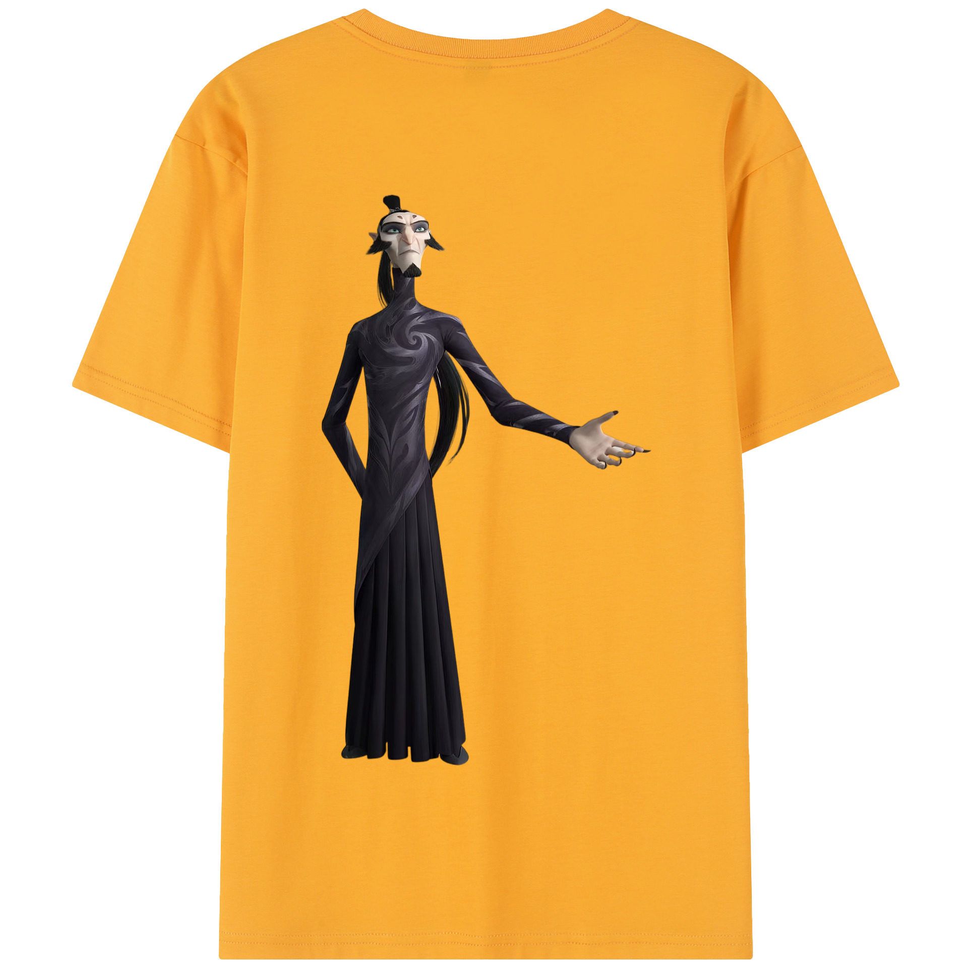 （画像用） Ne Zha 2 ナタ 魔童の大暴れ 綿100％半袖Tシャツ（背面プリント）