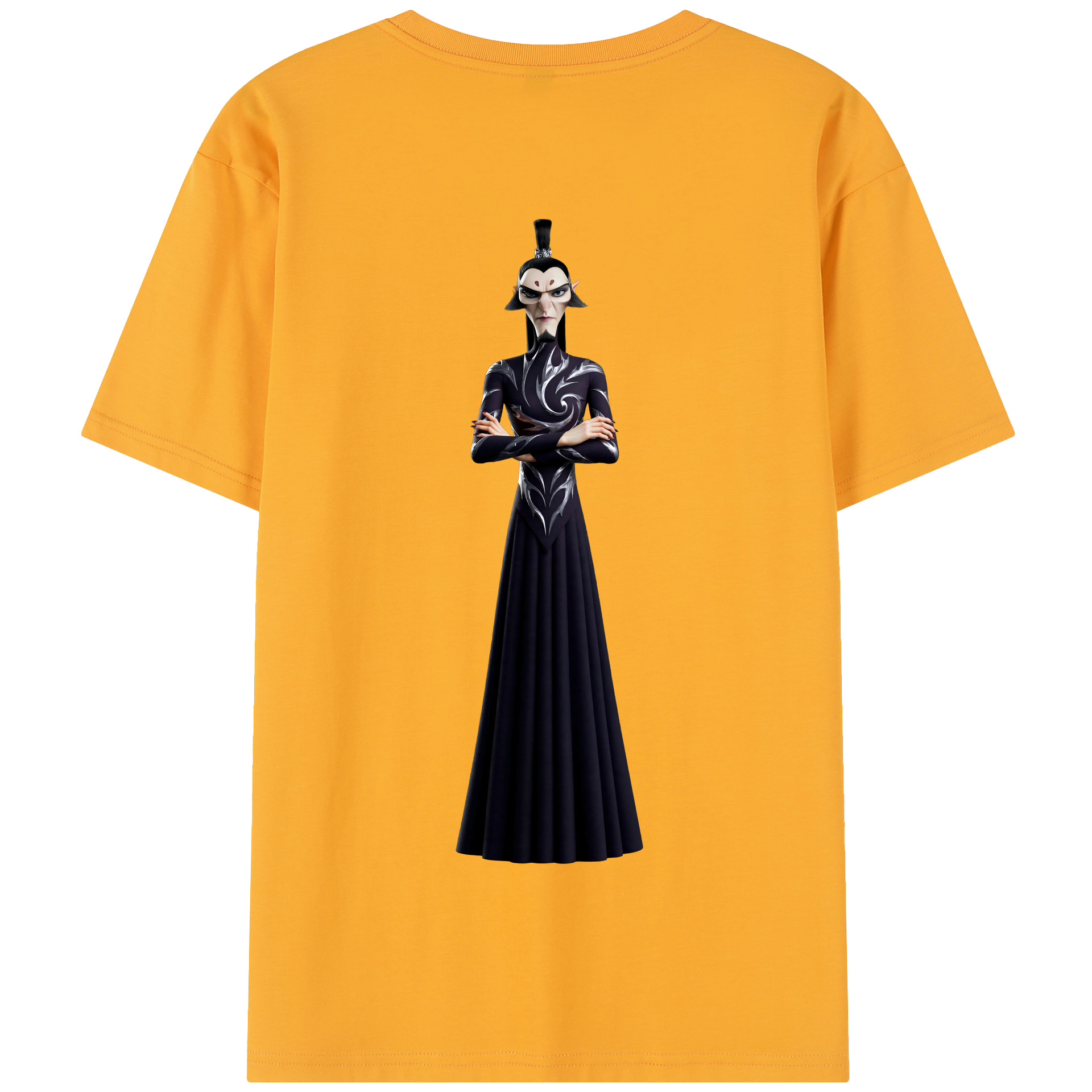 （画像用） Ne Zha 2 ナタ 魔童の大暴れ 綿100％半袖Tシャツ（背面プリント）
