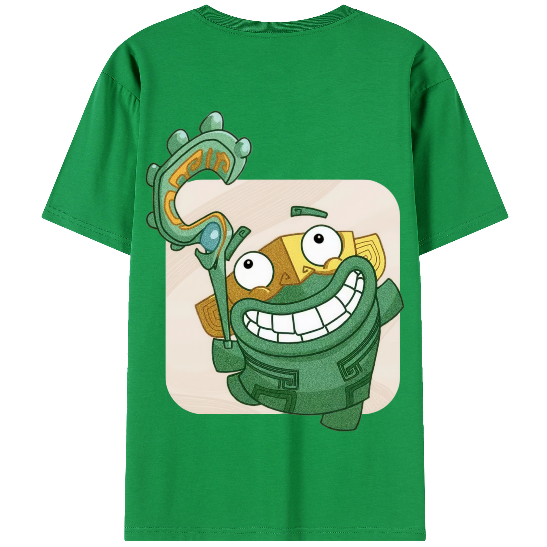 （画像用） Ne Zha 2 ナタ 魔童の大暴れ 綿100％半袖Tシャツ（背面プリント）