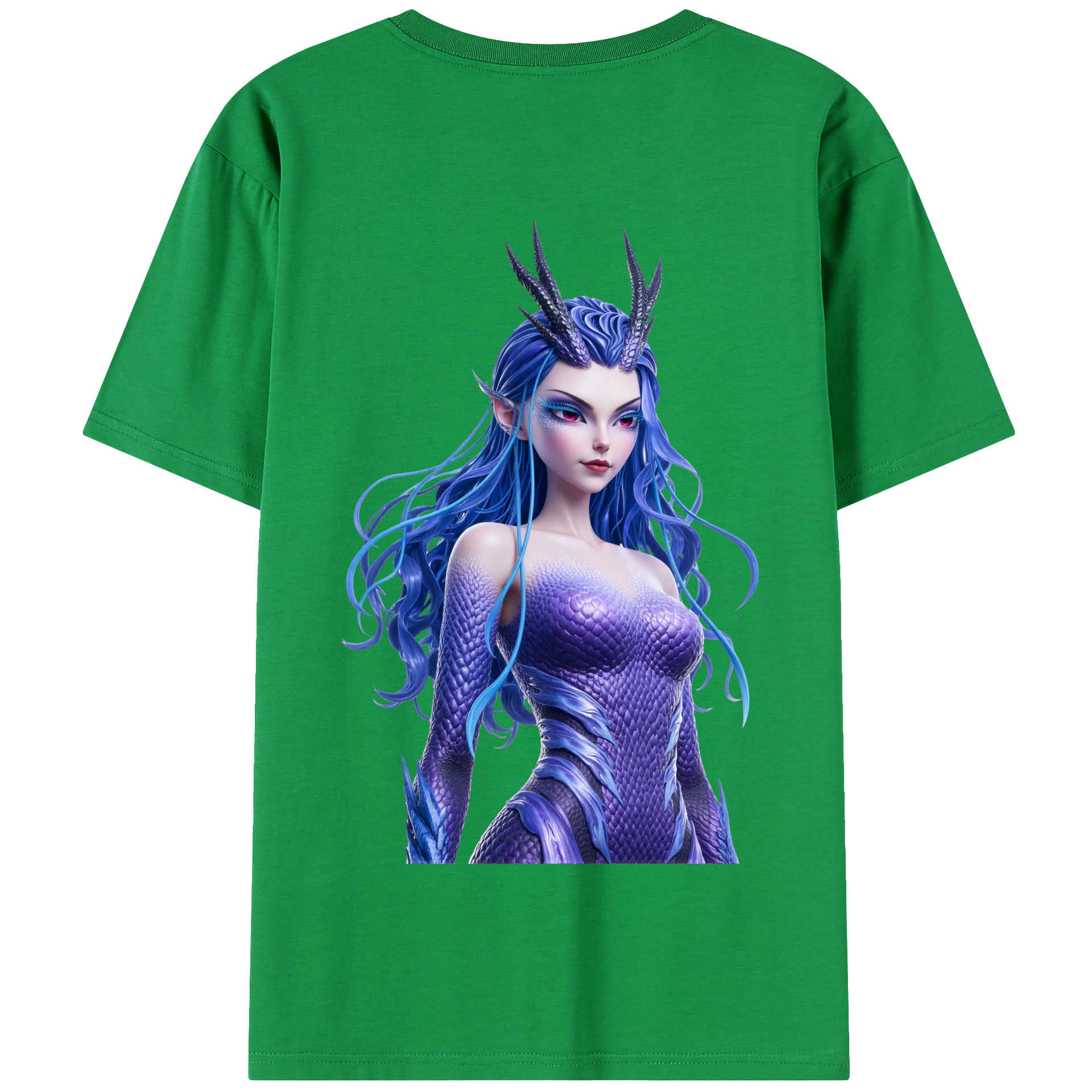 （画像用） Ne Zha 2 ナタ 魔童の大暴れ 綿100％半袖Tシャツ（背面プリント）
