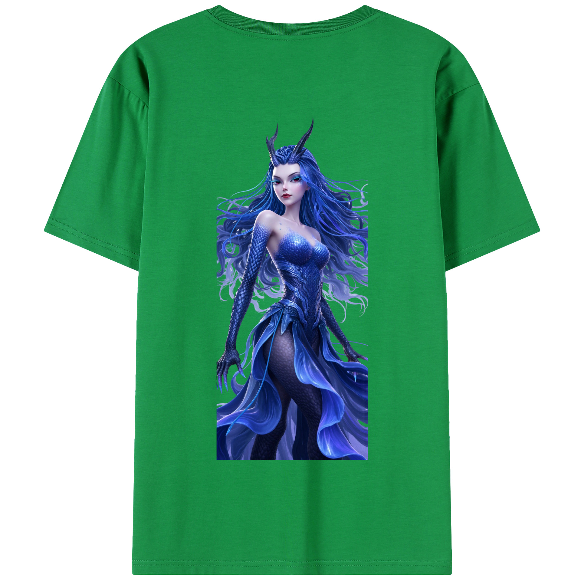 （画像用） Ne Zha 2 ナタ 魔童の大暴れ 綿100％半袖Tシャツ（背面プリント）
