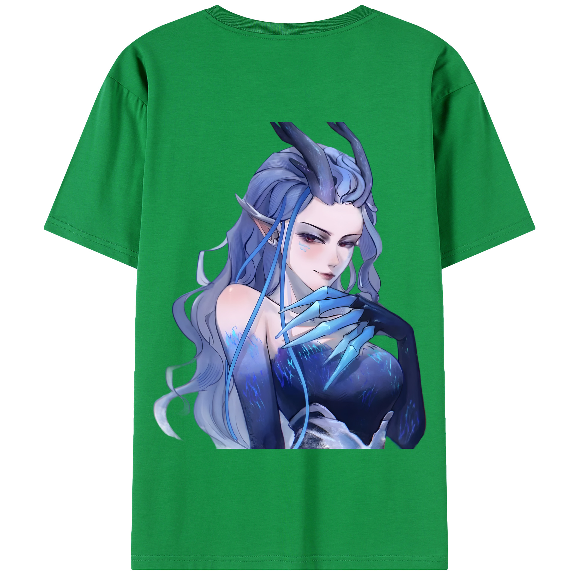 （画像用） Ne Zha 2 ナタ 魔童の大暴れ 綿100％半袖Tシャツ（背面プリント）