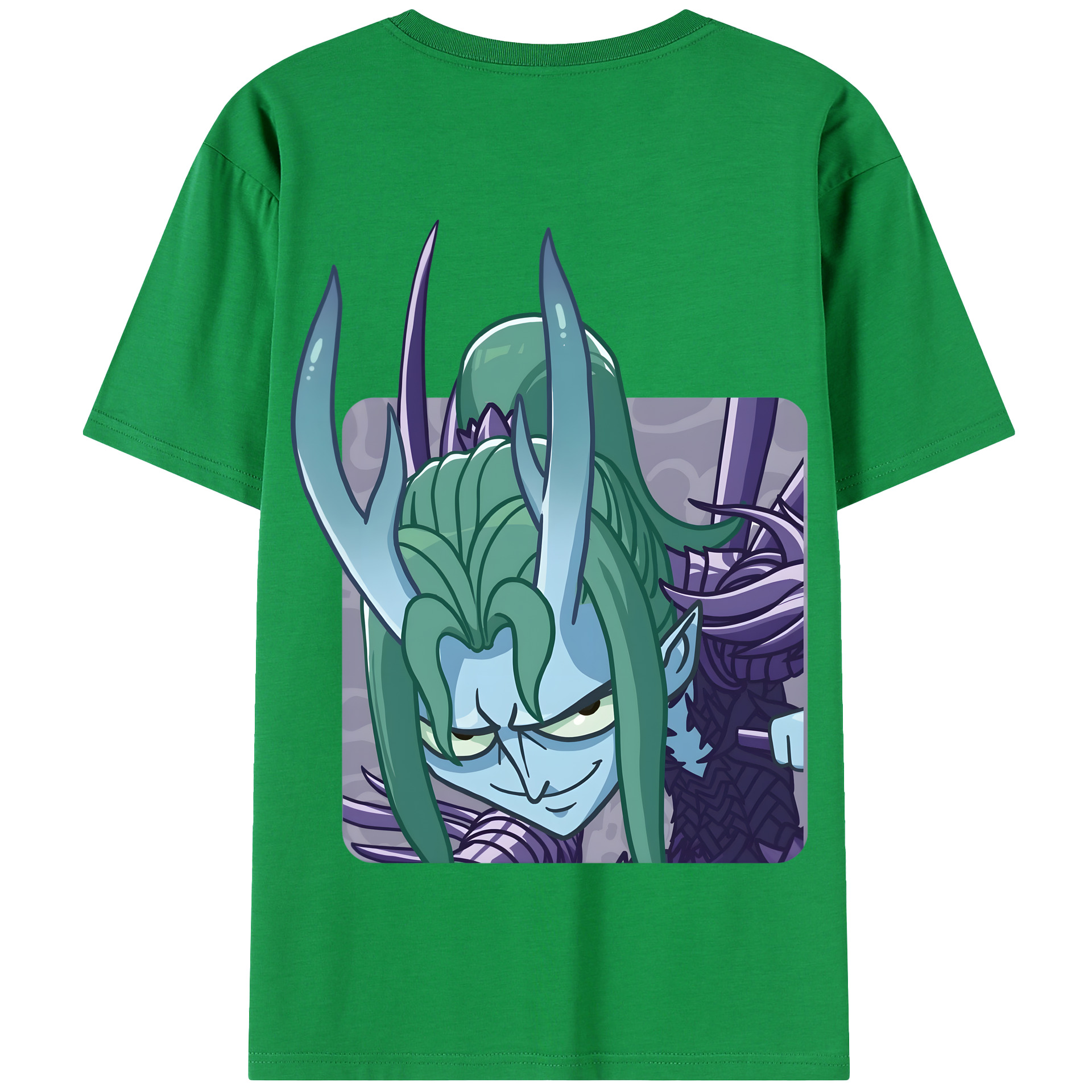（画像用） Ne Zha 2 ナタ 魔童の大暴れ 綿100％半袖Tシャツ（背面プリント）