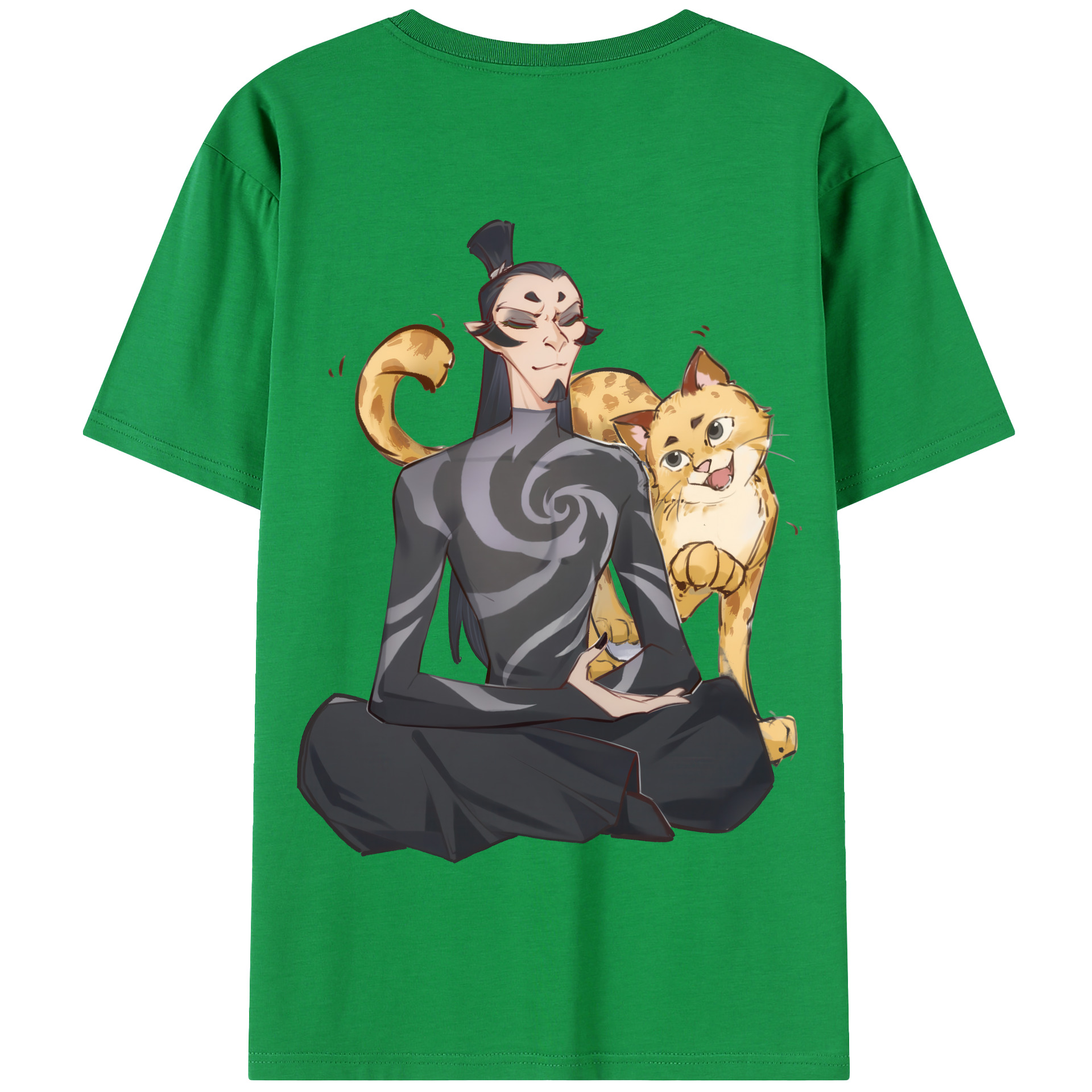Ne Zha 2 ナタ 魔童の大暴れ 綿100％半袖Tシャツ（背面プリント）
