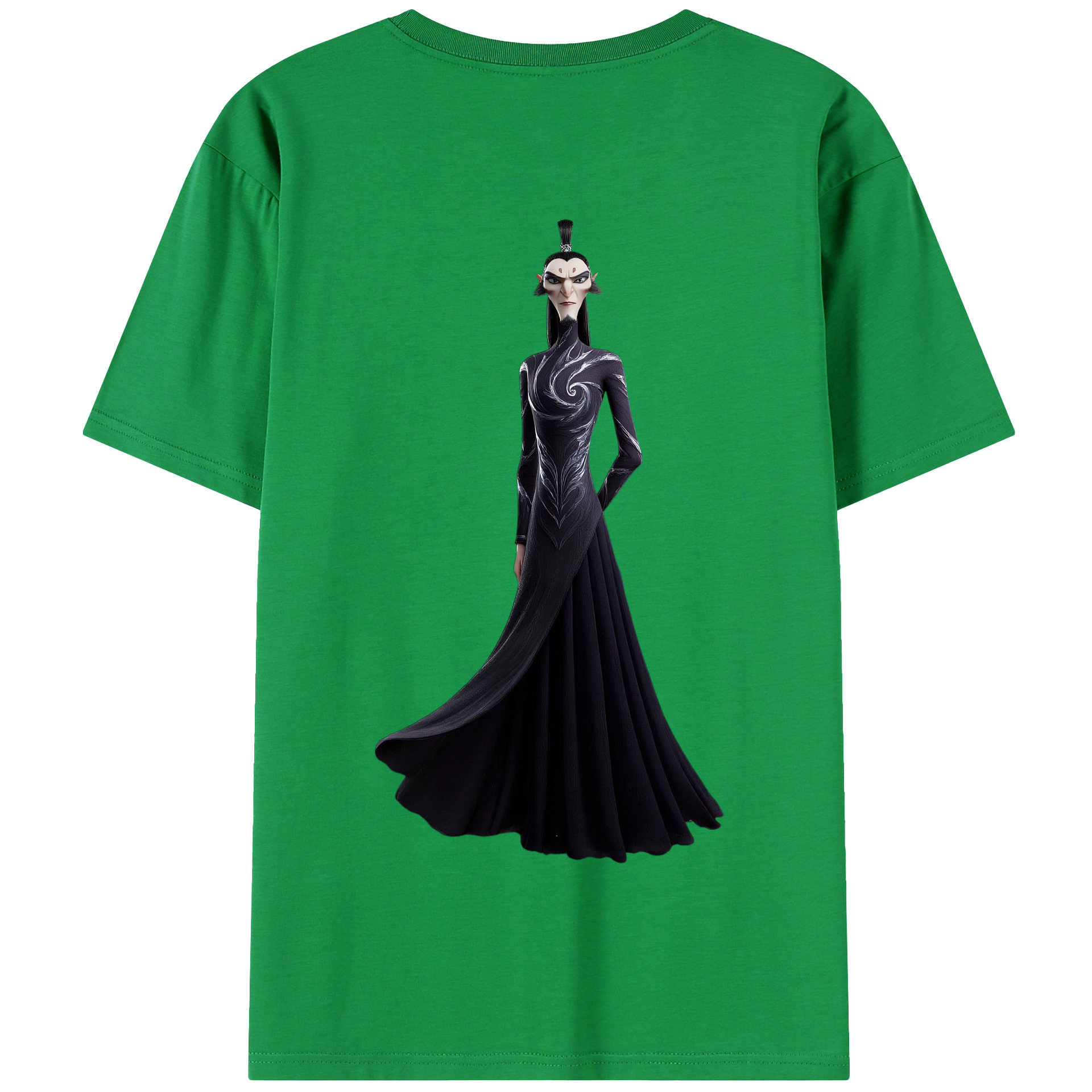 （画像用） Ne Zha 2 ナタ 魔童の大暴れ 綿100％半袖Tシャツ（背面プリント）