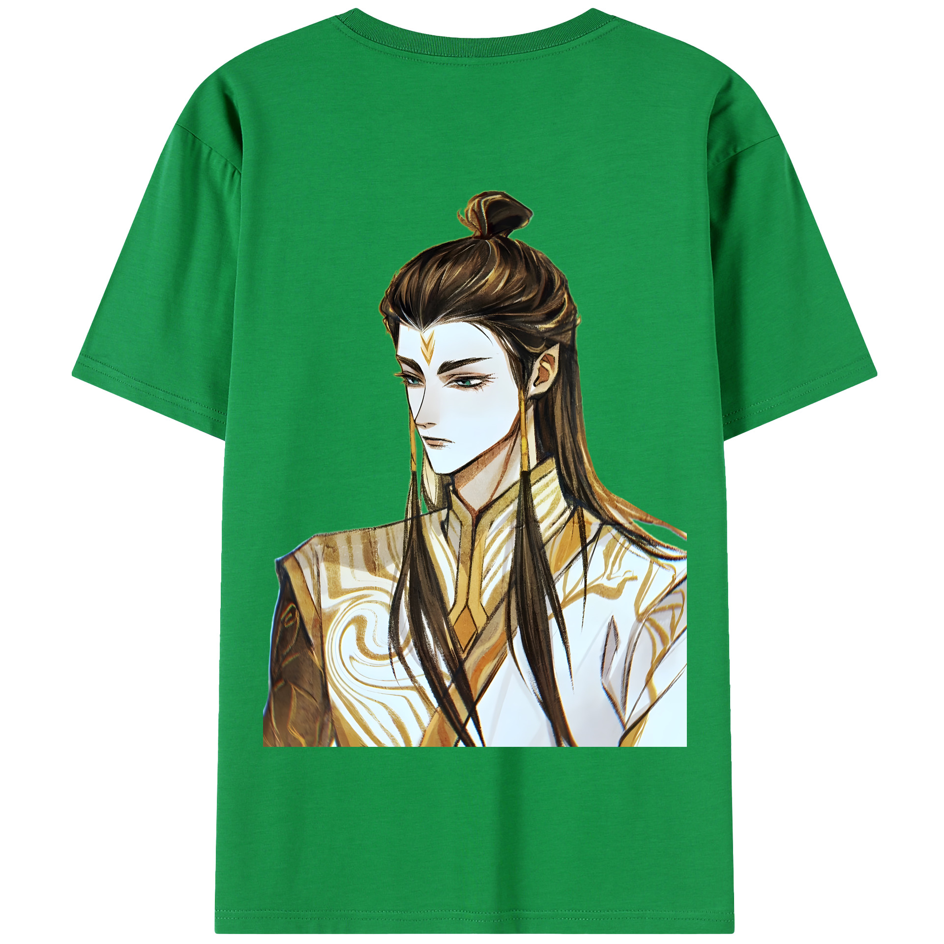 （画像用） Ne Zha 2 ナタ 魔童の大暴れ 綿100％半袖Tシャツ（背面プリント）