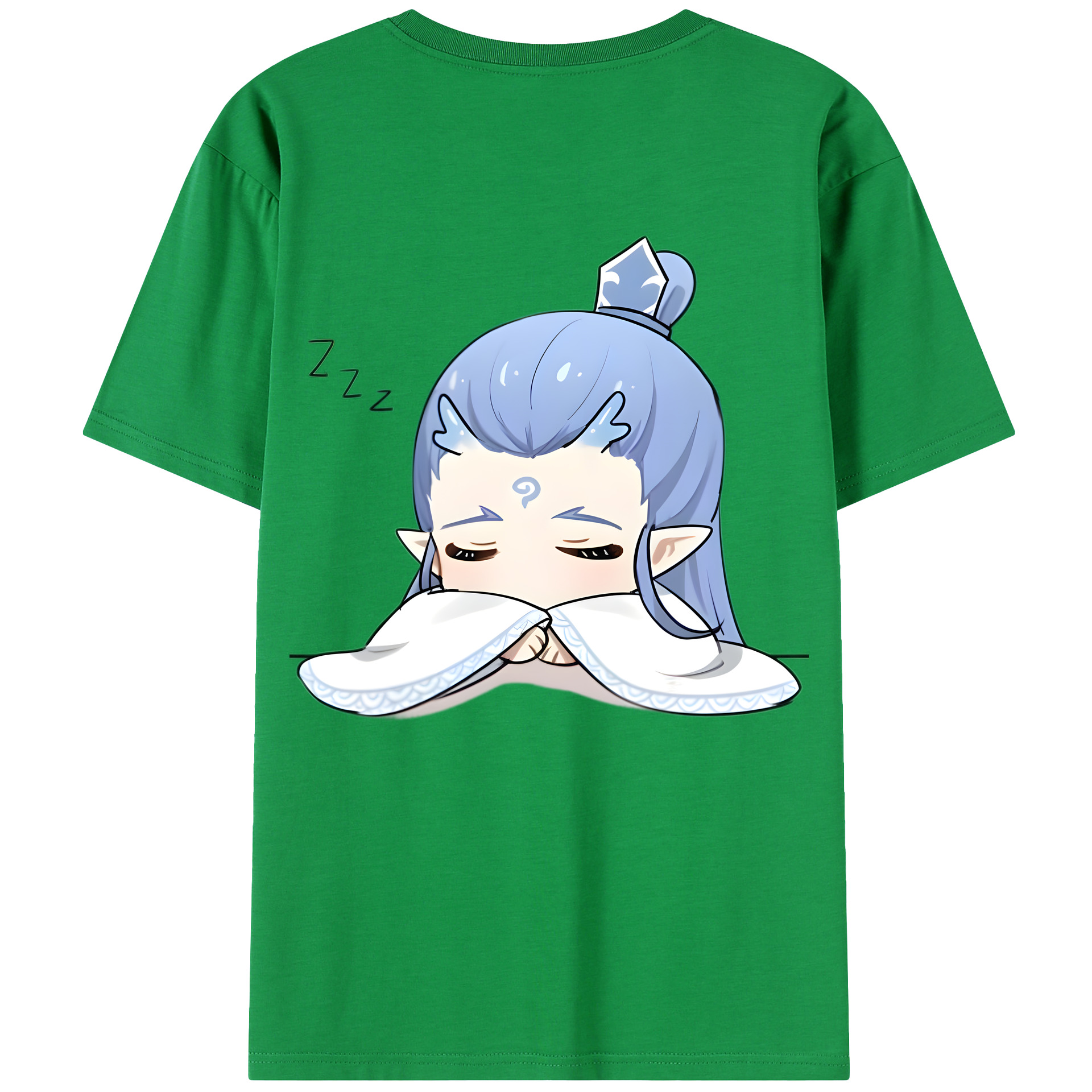 （画像用） Ne Zha 2 ナタ 魔童の大暴れ 綿100％半袖Tシャツ（背面プリント）