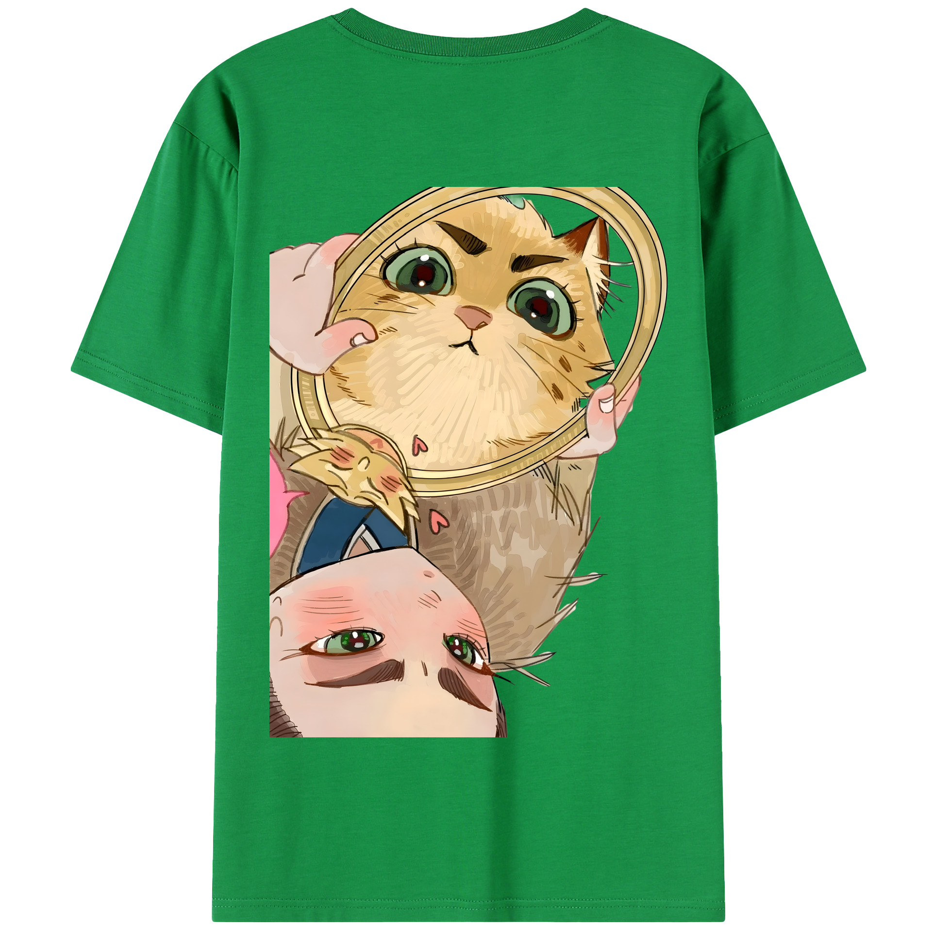 （画像用） Ne Zha 2 ナタ 魔童の大暴れ 綿100％半袖Tシャツ（背面プリント）