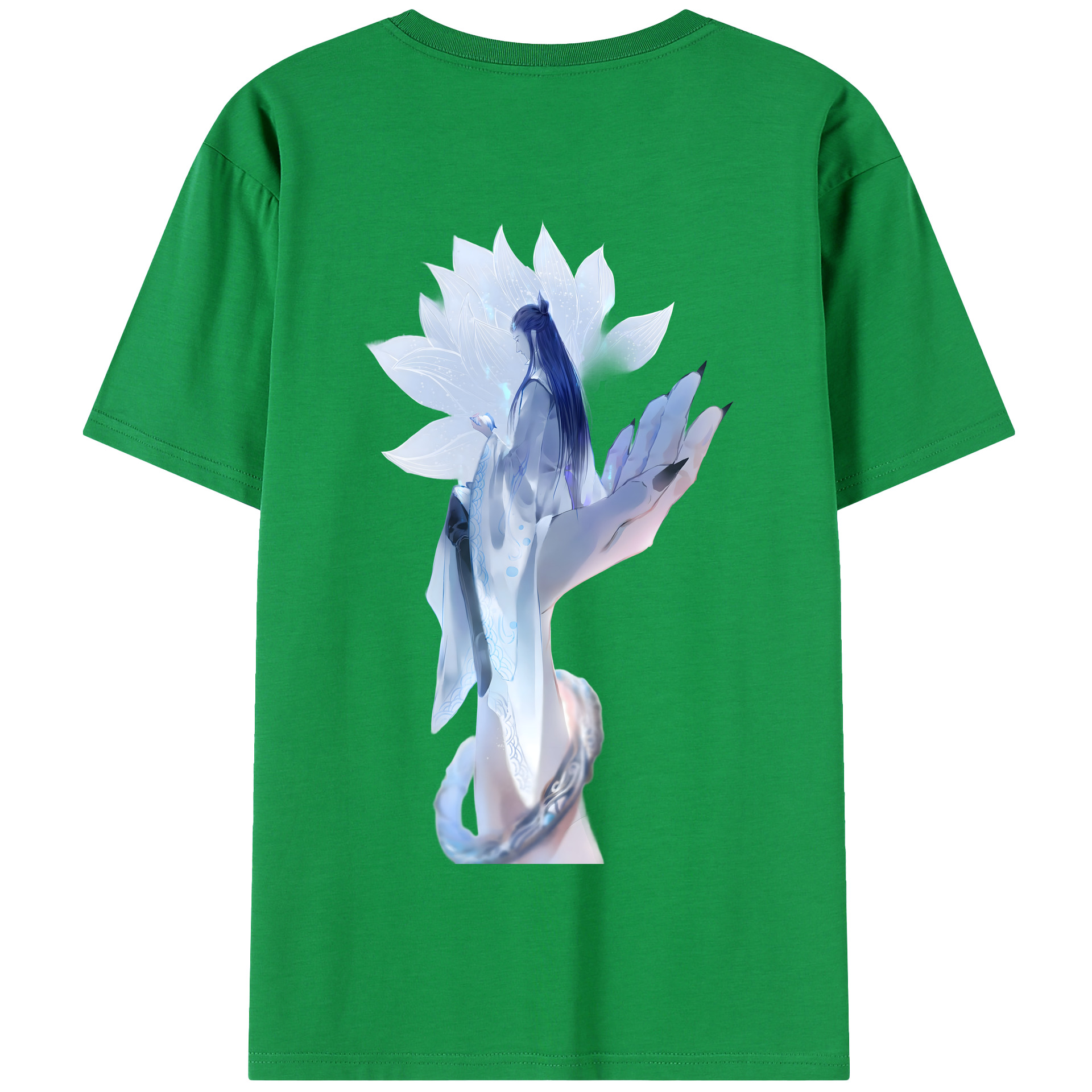 （画像用） Ne Zha 2 ナタ 魔童の大暴れ 綿100％半袖Tシャツ（背面プリント）