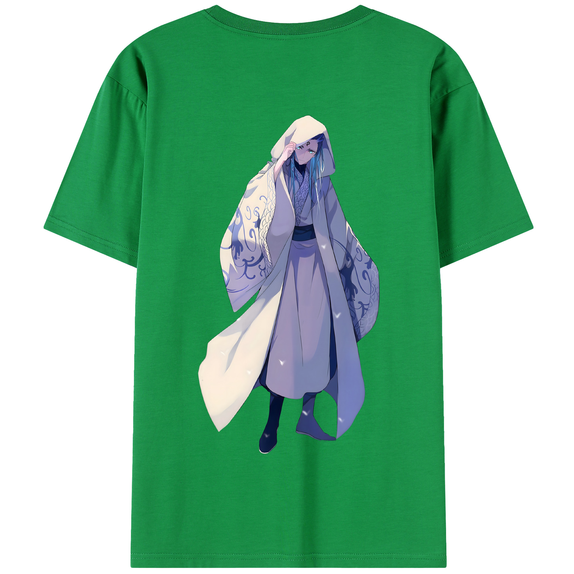 （画像用） Ne Zha 2 ナタ 魔童の大暴れ 綿100％半袖Tシャツ（背面プリント）