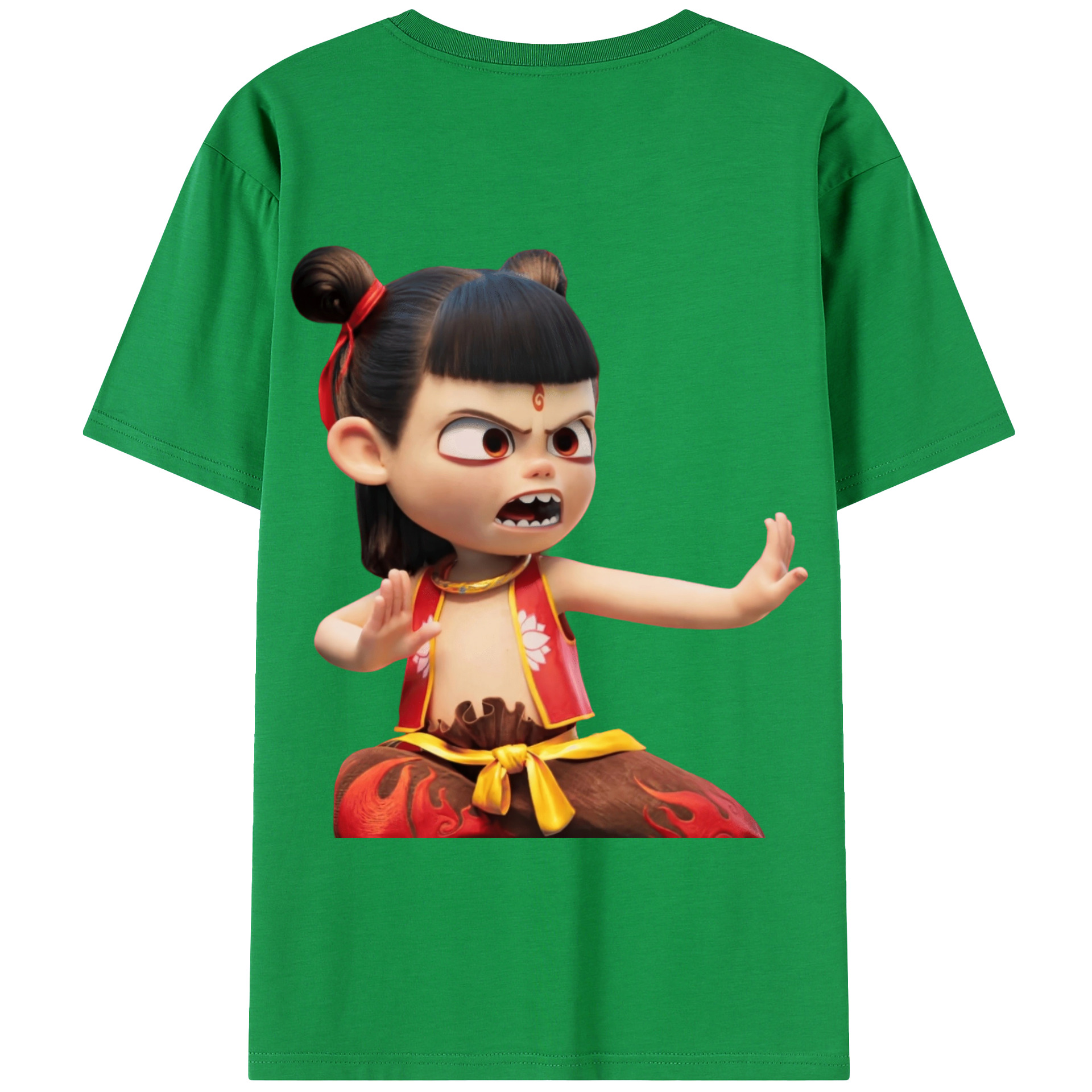 Ne Zha 2 ナタ 魔童の大暴れ 綿100％半袖Tシャツ（背面プリント）