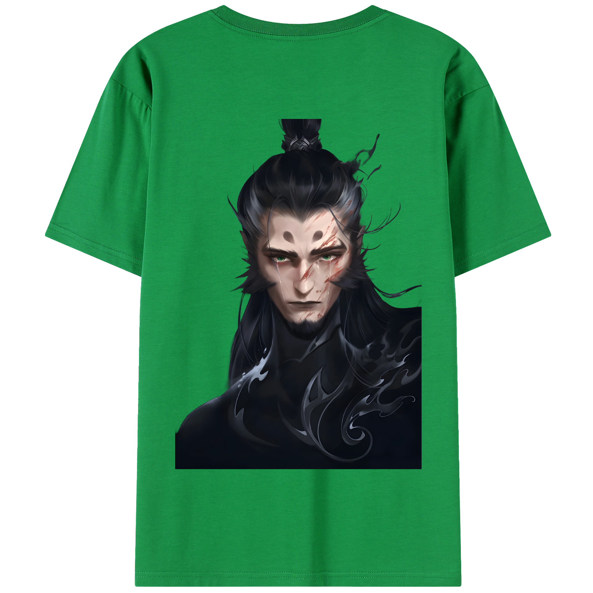 （画像用） Ne Zha 2 ナタ 魔童の大暴れ 綿100％半袖Tシャツ（背面プリント）
