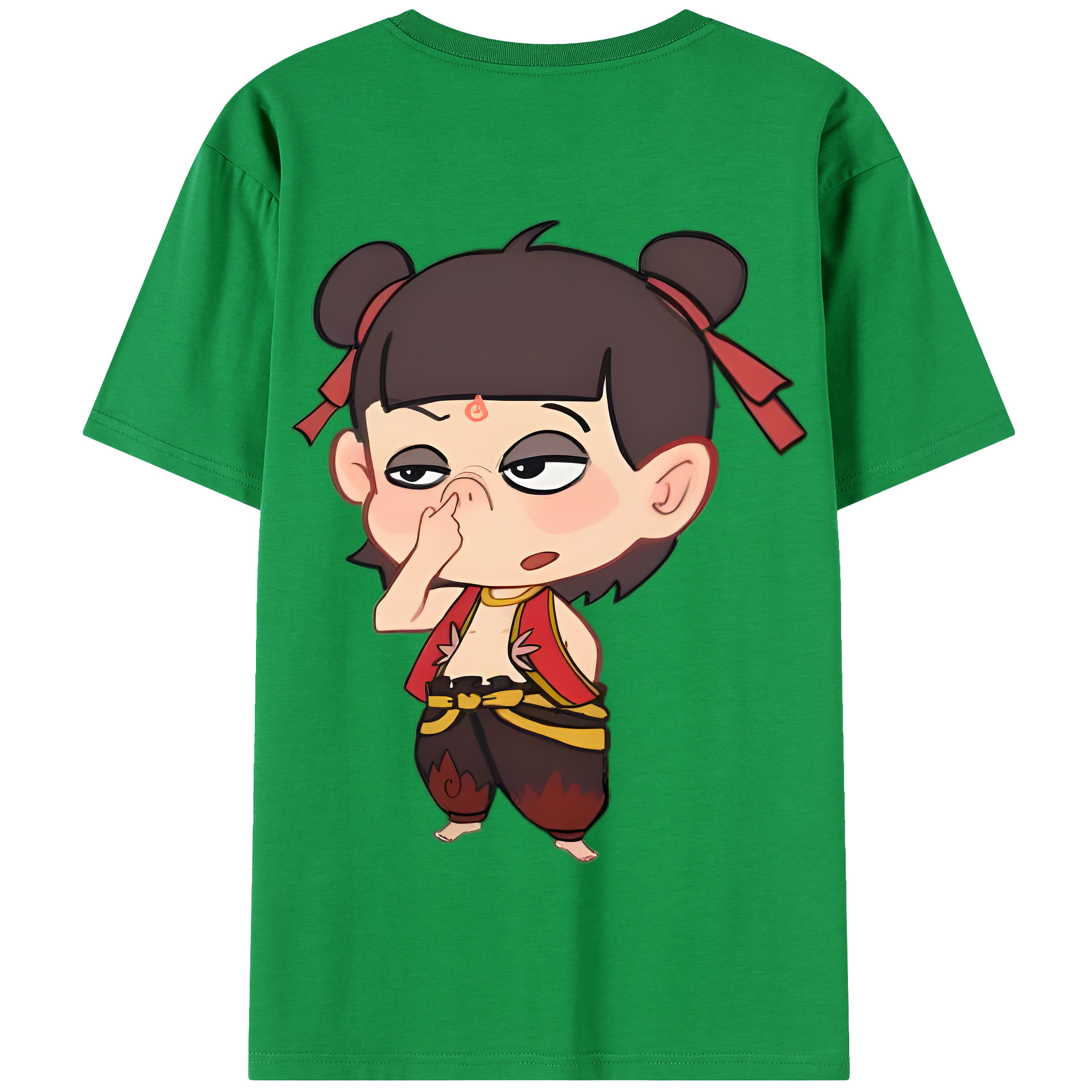 Ne Zha 2 ナタ 魔童の大暴れ 綿100％半袖Tシャツ（背面プリント）