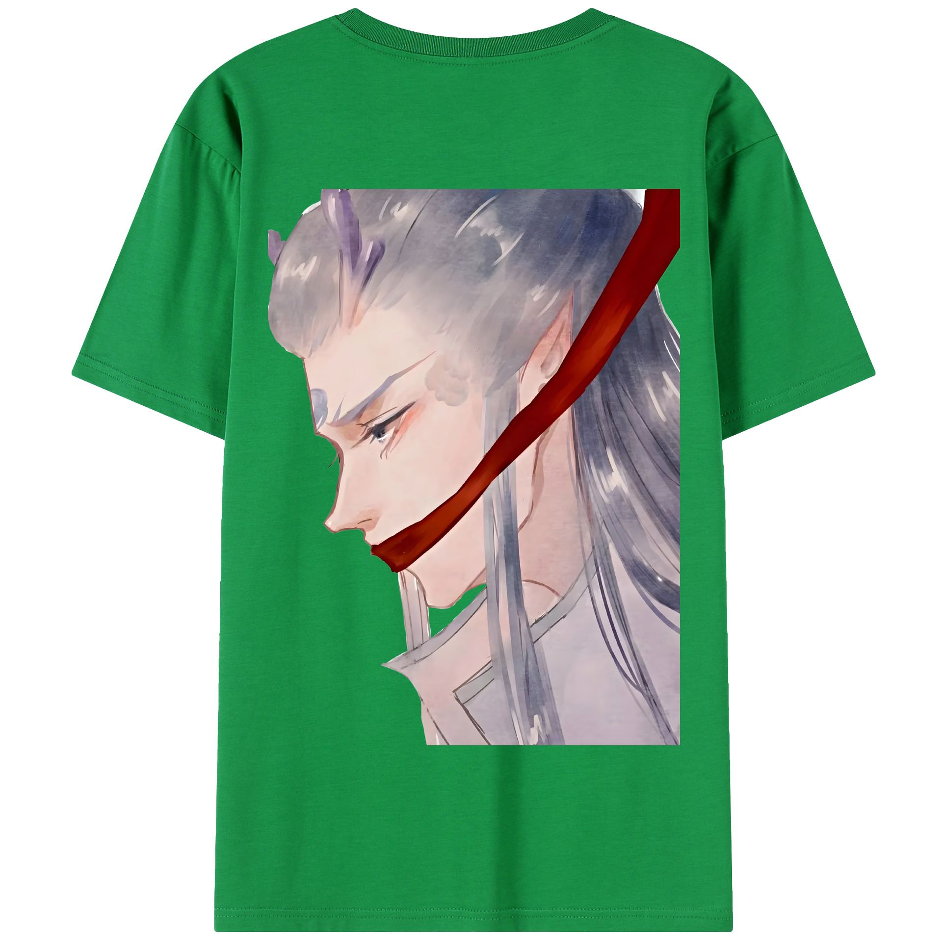 （画像用） Ne Zha 2 ナタ 魔童の大暴れ 綿100％半袖Tシャツ（背面プリント）