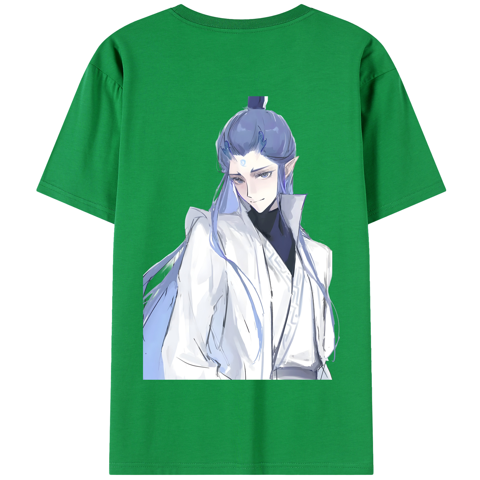 （画像用） Ne Zha 2 ナタ 魔童の大暴れ 綿100％半袖Tシャツ（背面プリント）