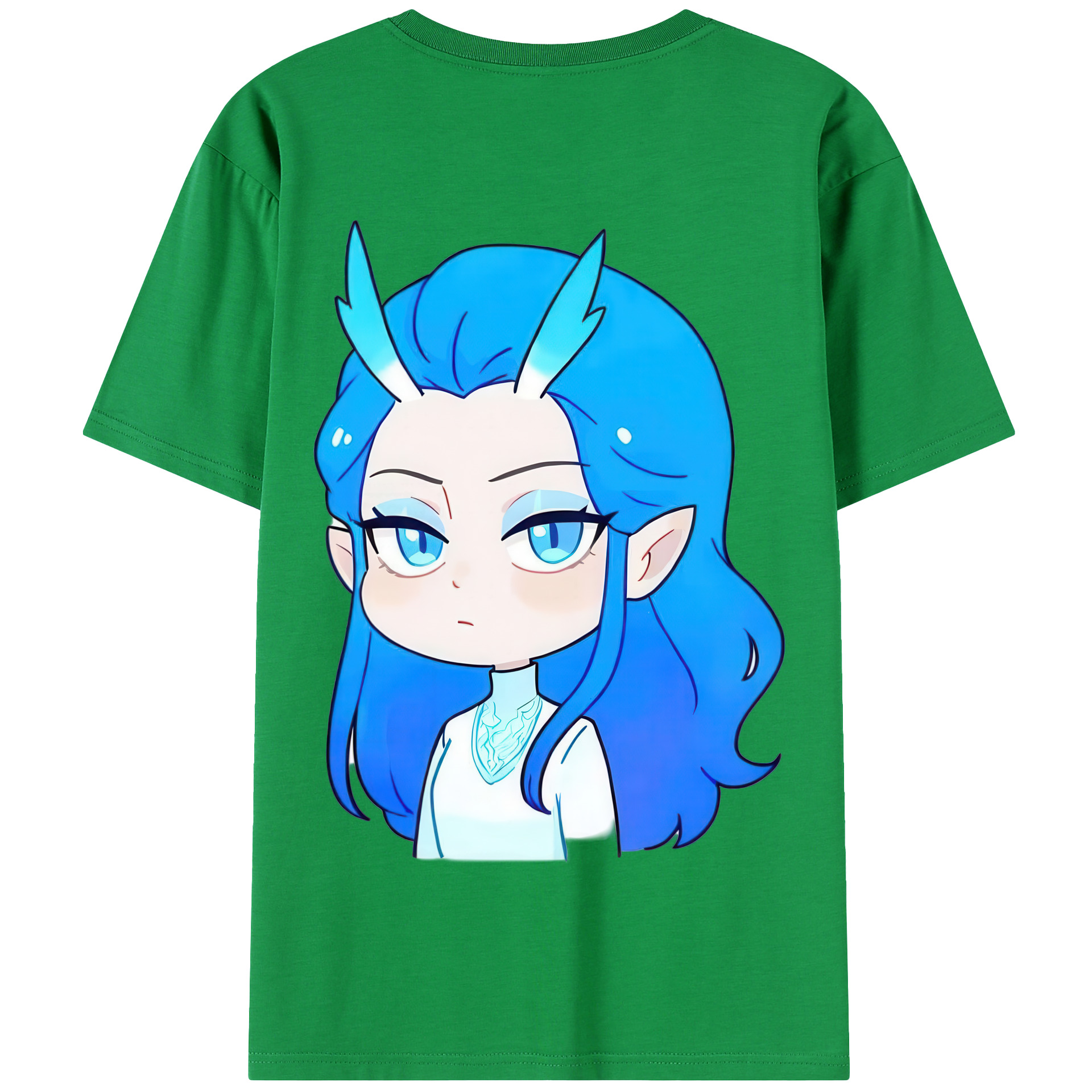 （画像用） Ne Zha 2 ナタ 魔童の大暴れ 綿100％半袖Tシャツ（背面プリント）