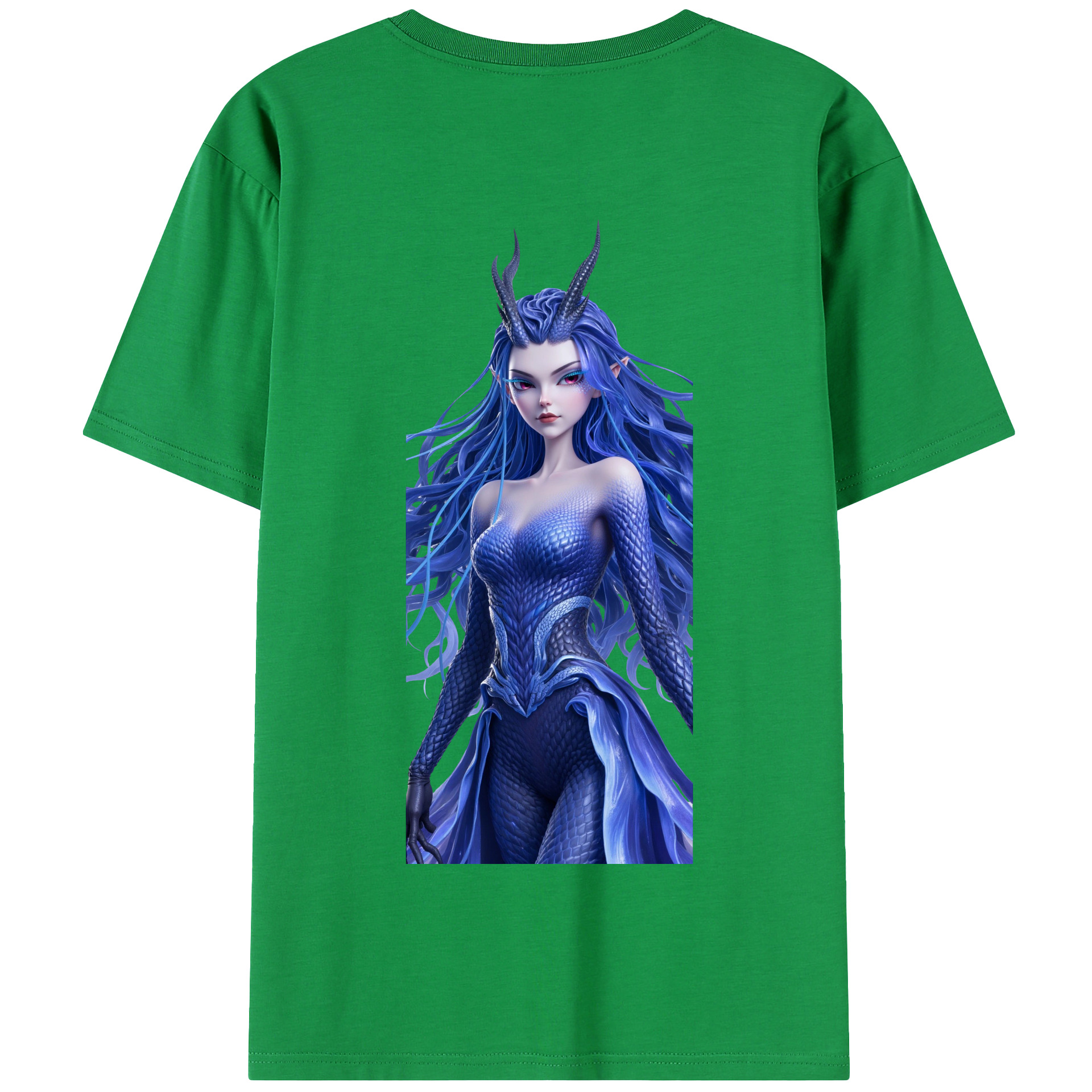 （画像用） Ne Zha 2 ナタ 魔童の大暴れ 綿100％半袖Tシャツ（背面プリント）