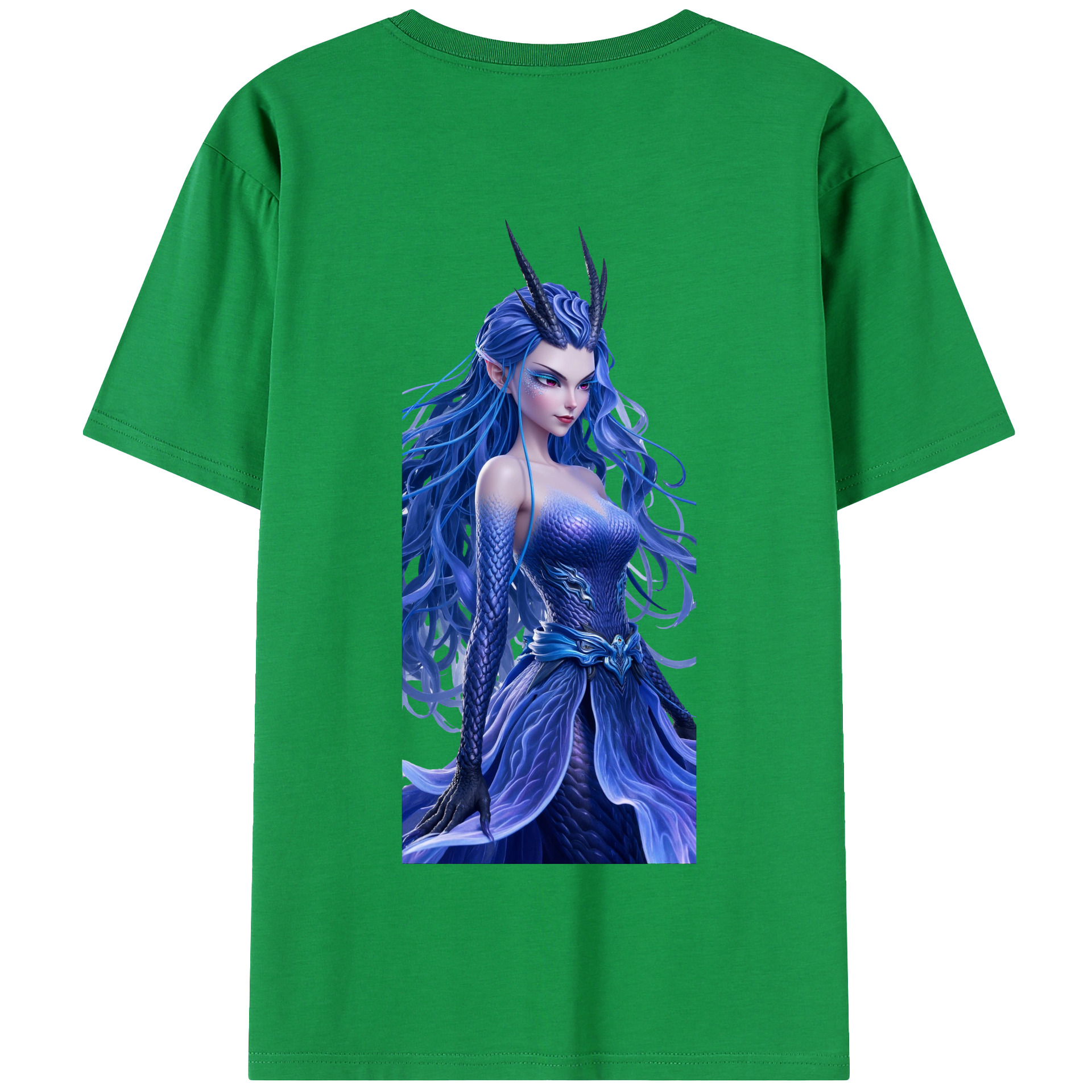 （画像用） Ne Zha 2 ナタ 魔童の大暴れ 綿100％半袖Tシャツ（背面プリント）