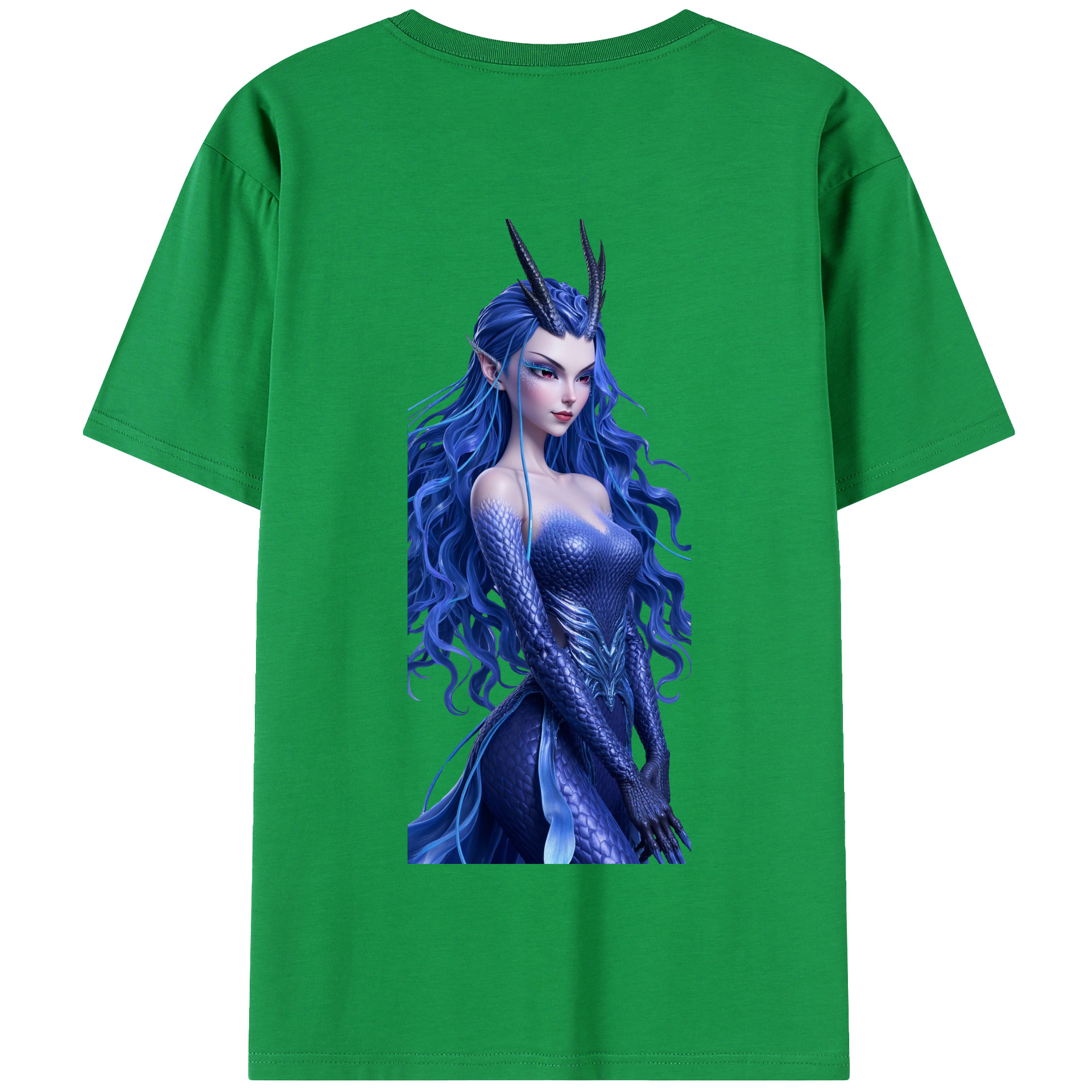 （画像用） Ne Zha 2 ナタ 魔童の大暴れ 綿100％半袖Tシャツ（背面プリント）