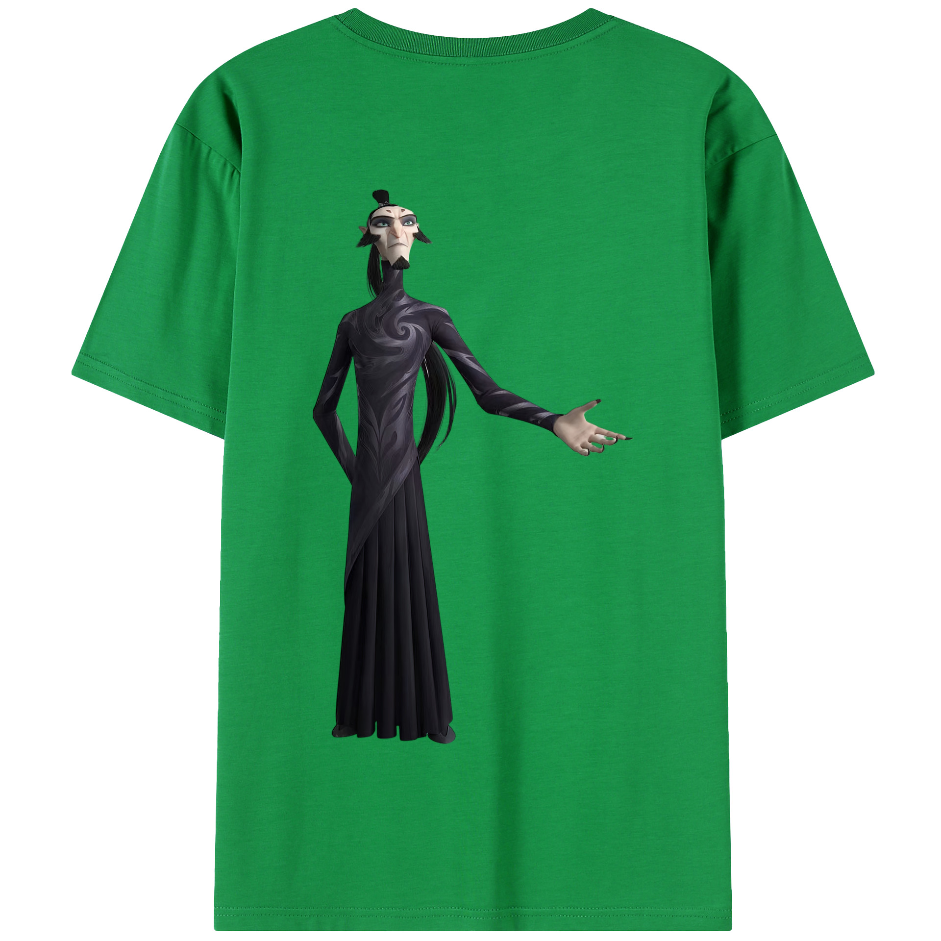 （画像用） Ne Zha 2 ナタ 魔童の大暴れ 綿100％半袖Tシャツ（背面プリント）