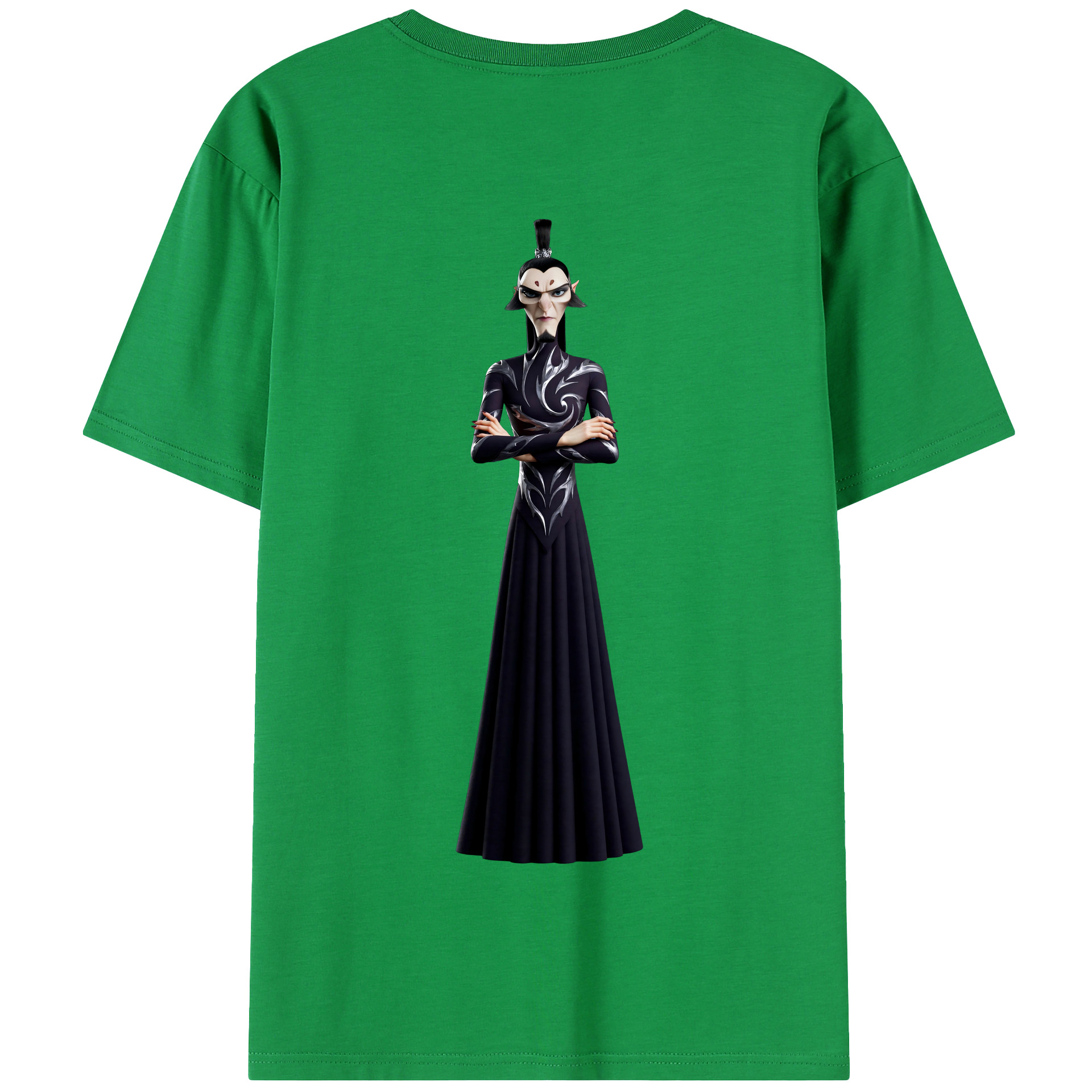 （画像用） Ne Zha 2 ナタ 魔童の大暴れ 綿100％半袖Tシャツ（背面プリント）