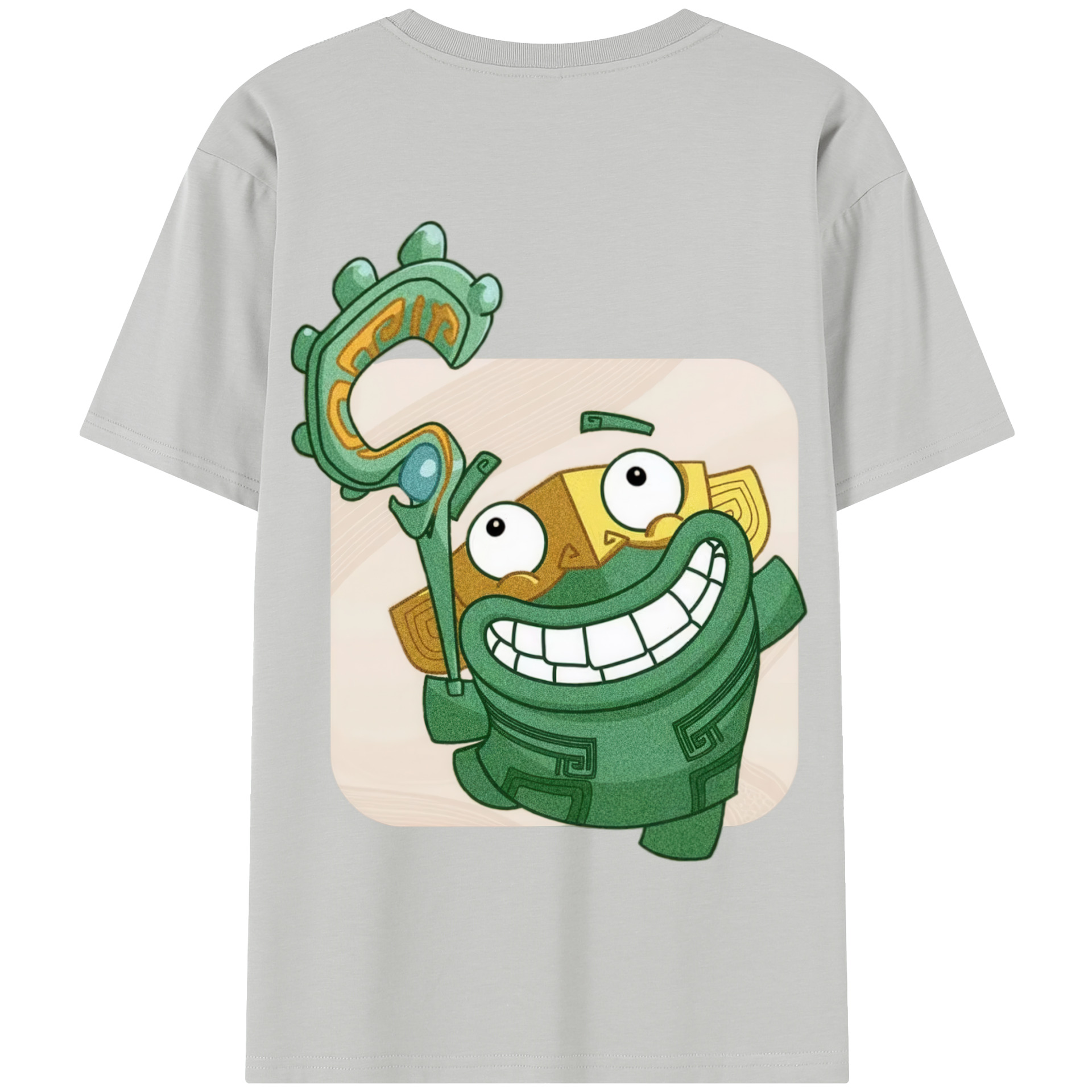 （画像用） Ne Zha 2 ナタ 魔童の大暴れ 綿100％半袖Tシャツ（背面プリント）