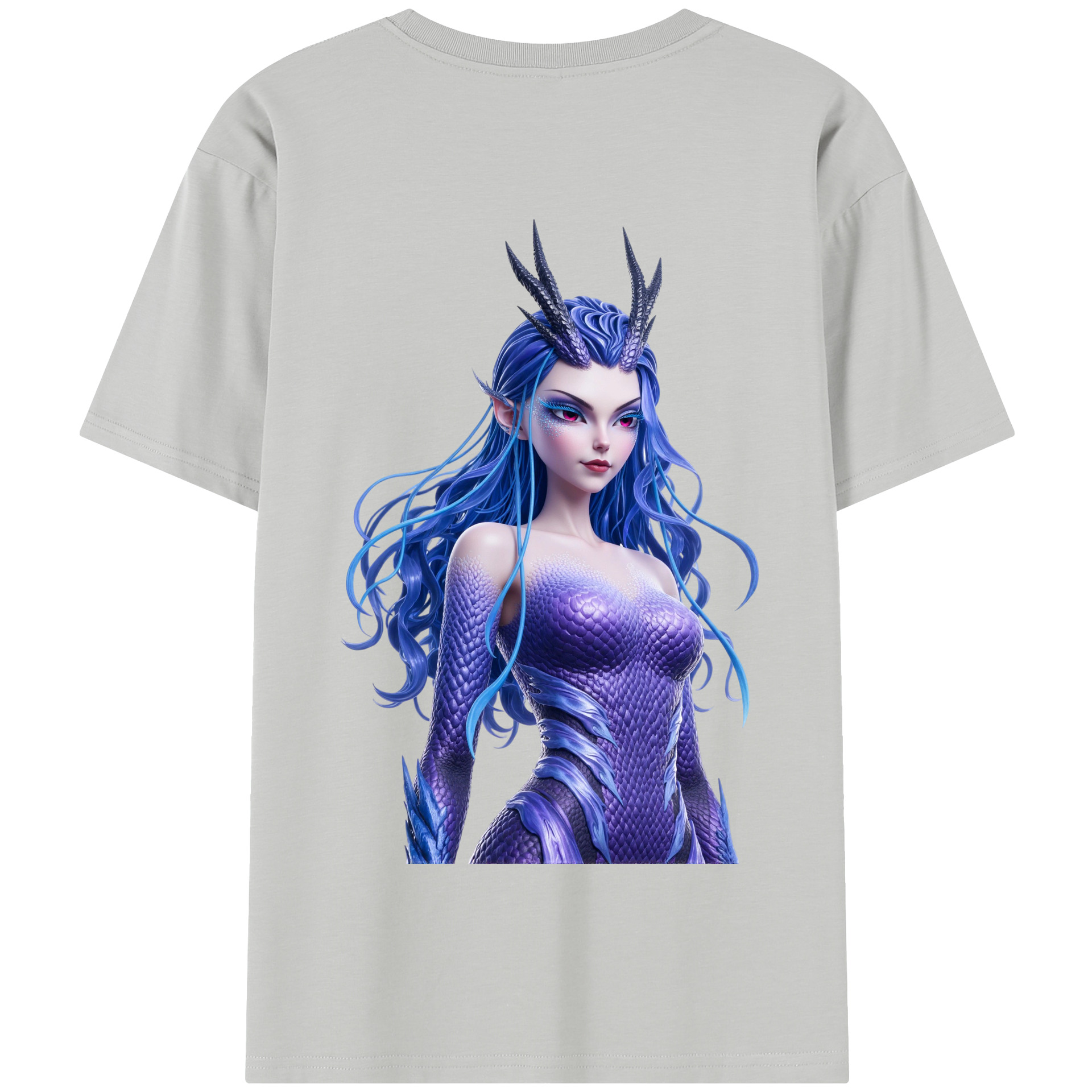 （画像用） Ne Zha 2 ナタ 魔童の大暴れ 綿100％半袖Tシャツ（背面プリント）