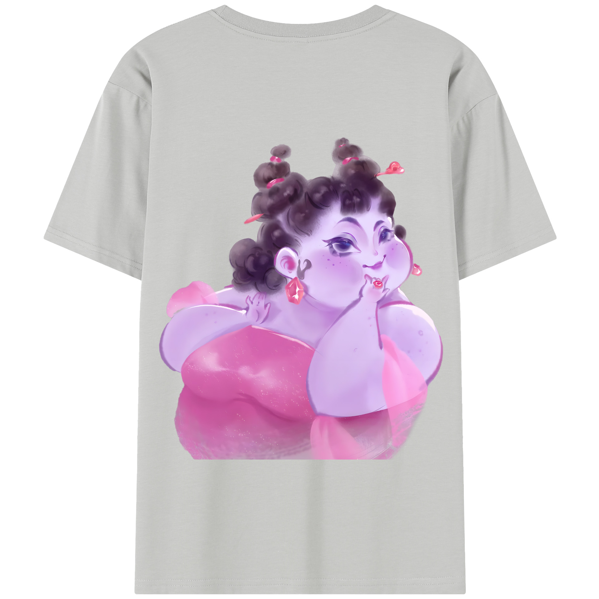 （画像用） Ne Zha 2 ナタ 魔童の大暴れ 綿100％半袖Tシャツ（背面プリント）