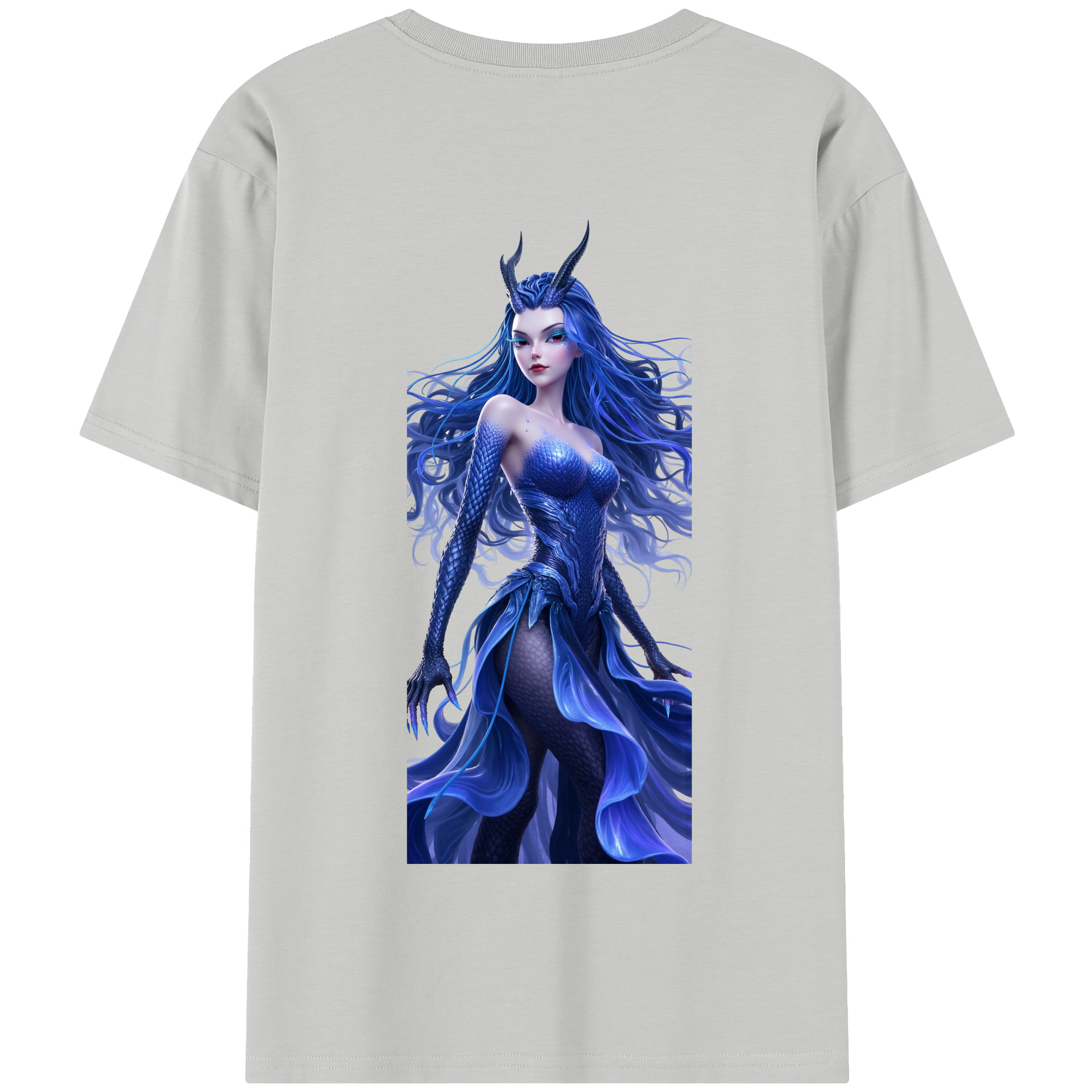 （画像用） Ne Zha 2 ナタ 魔童の大暴れ 綿100％半袖Tシャツ（背面プリント）
