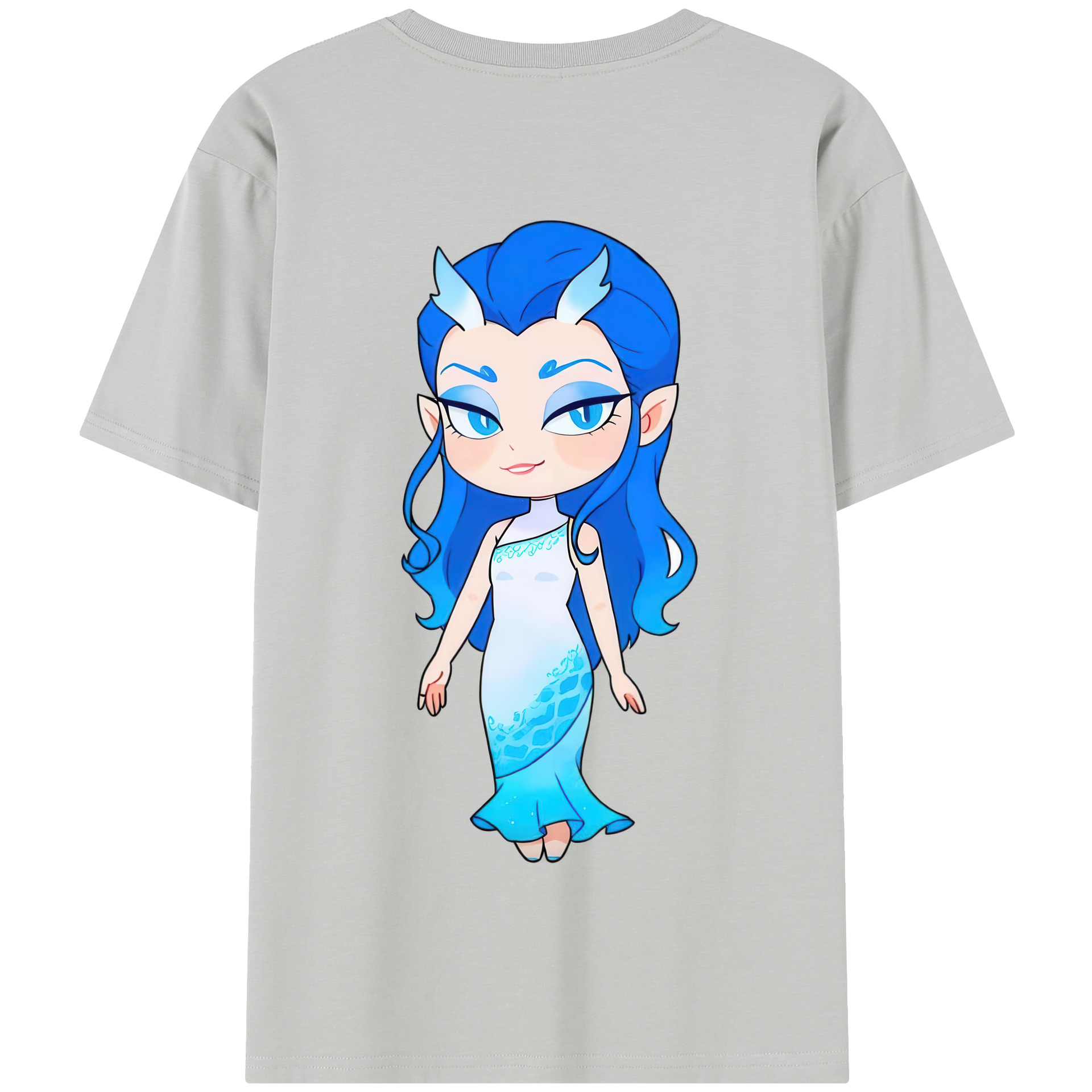 （画像用） Ne Zha 2 ナタ 魔童の大暴れ 綿100％半袖Tシャツ（背面プリント）