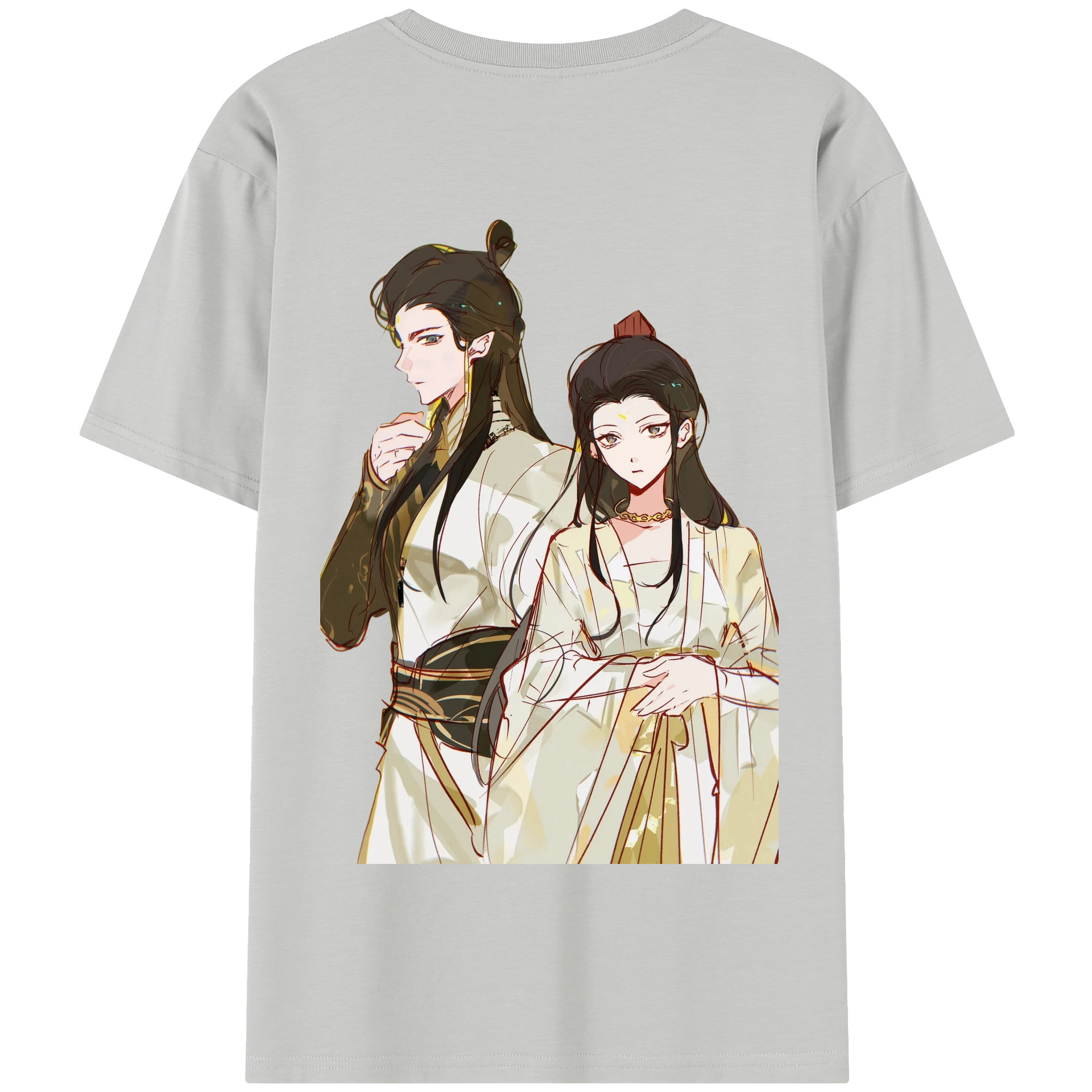 （画像用） Ne Zha 2 ナタ 魔童の大暴れ 綿100％半袖Tシャツ（背面プリント）