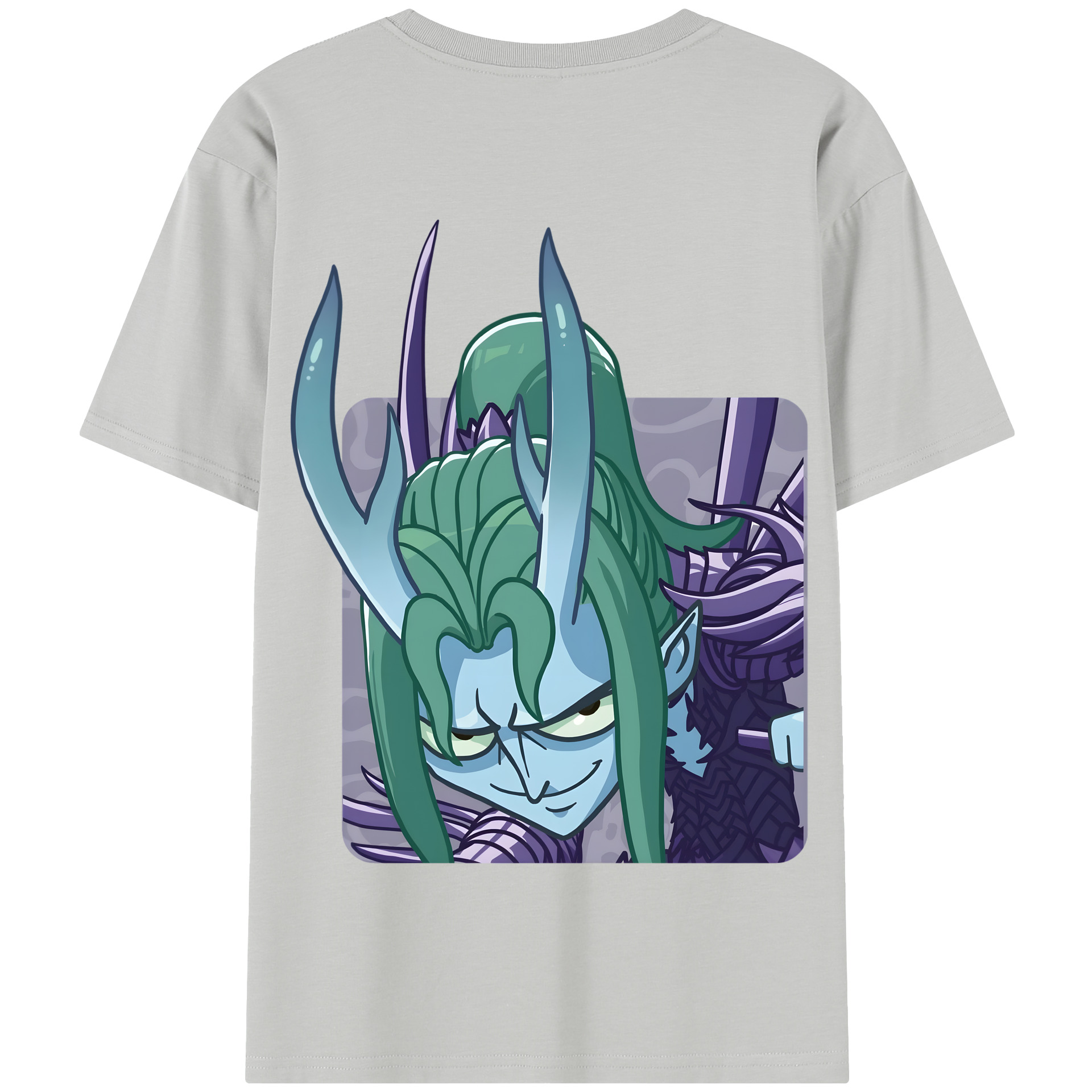 （画像用） Ne Zha 2 ナタ 魔童の大暴れ 綿100％半袖Tシャツ（背面プリント）