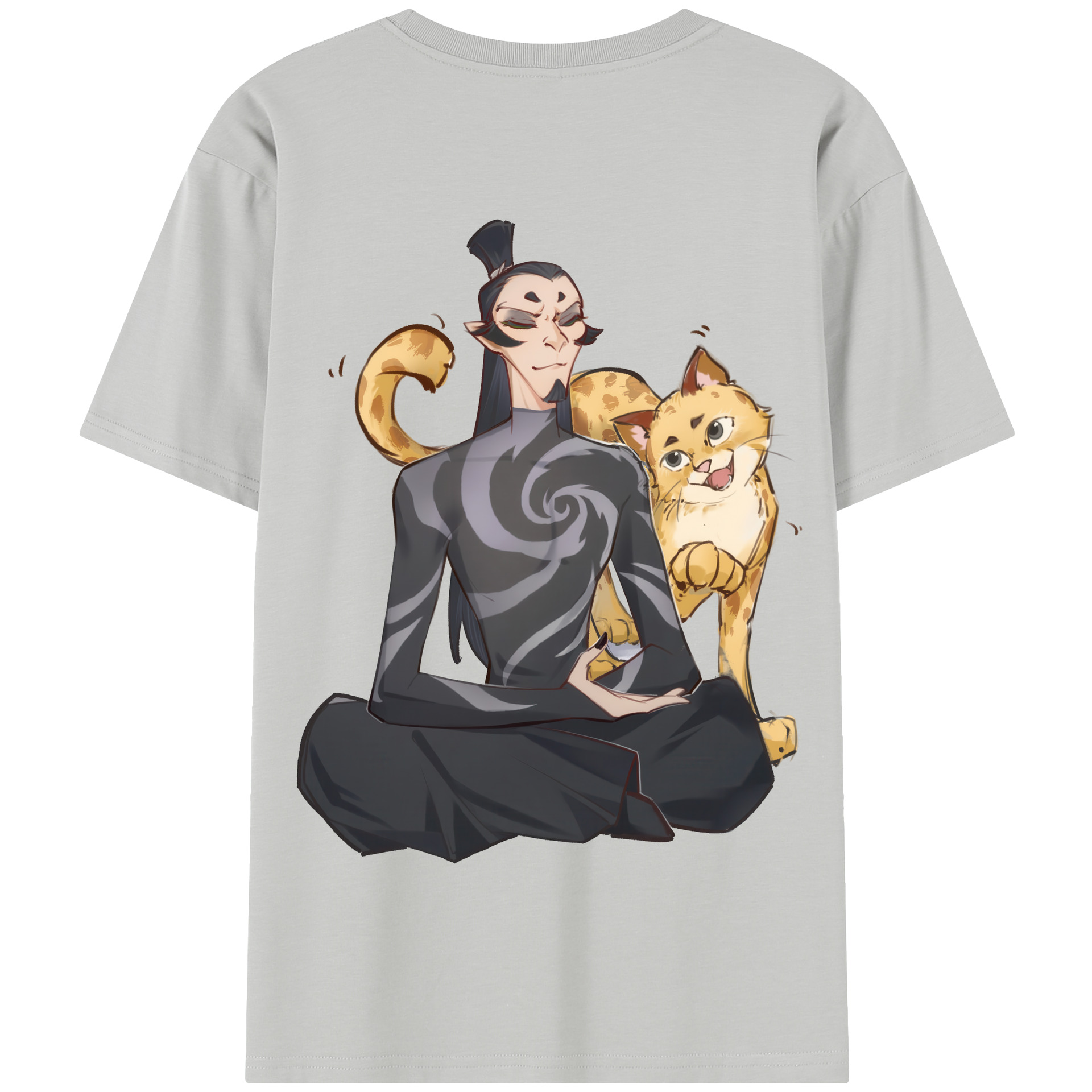 Ne Zha 2 ナタ 魔童の大暴れ 綿100％半袖Tシャツ（背面プリント）