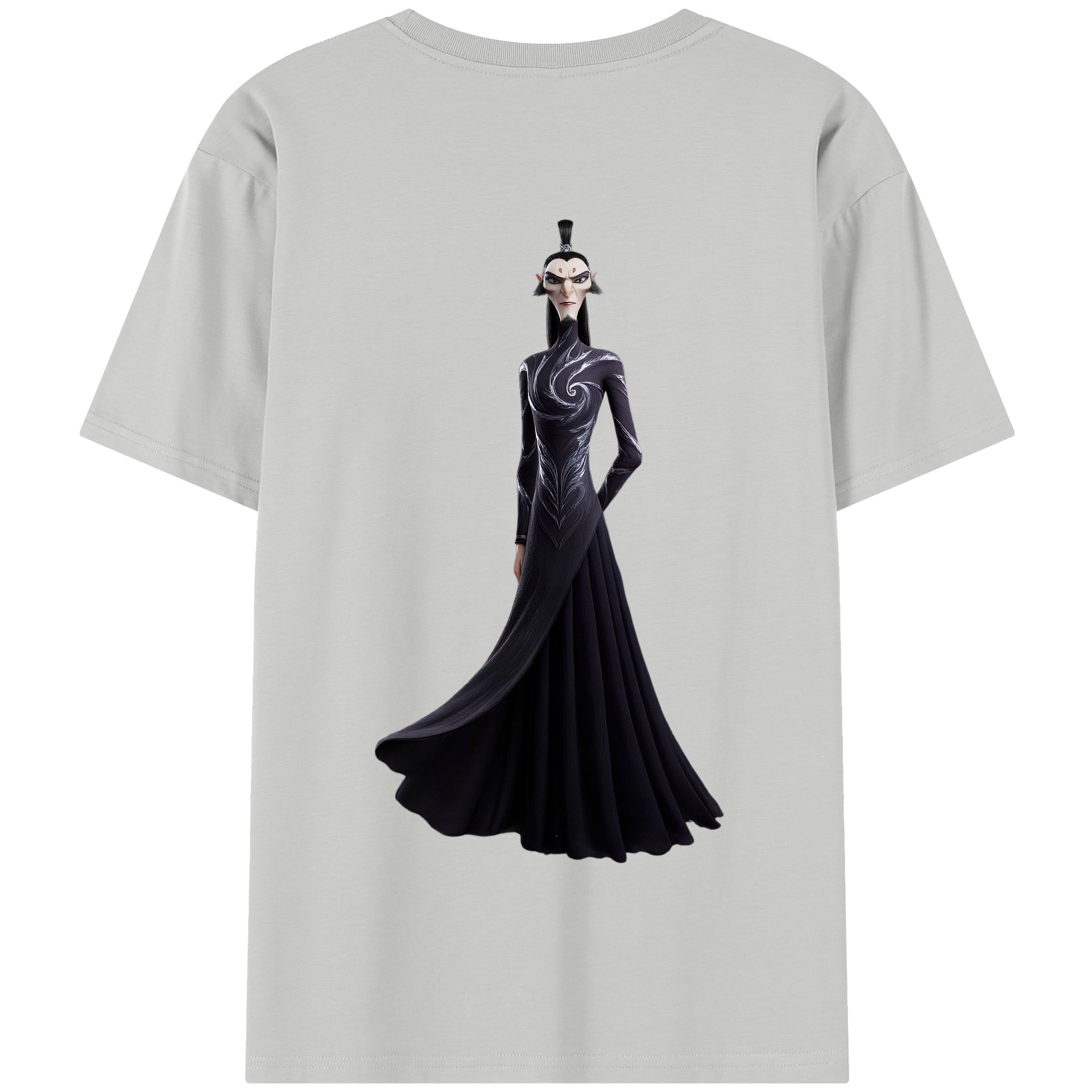 （画像用） Ne Zha 2 ナタ 魔童の大暴れ 綿100％半袖Tシャツ（背面プリント）