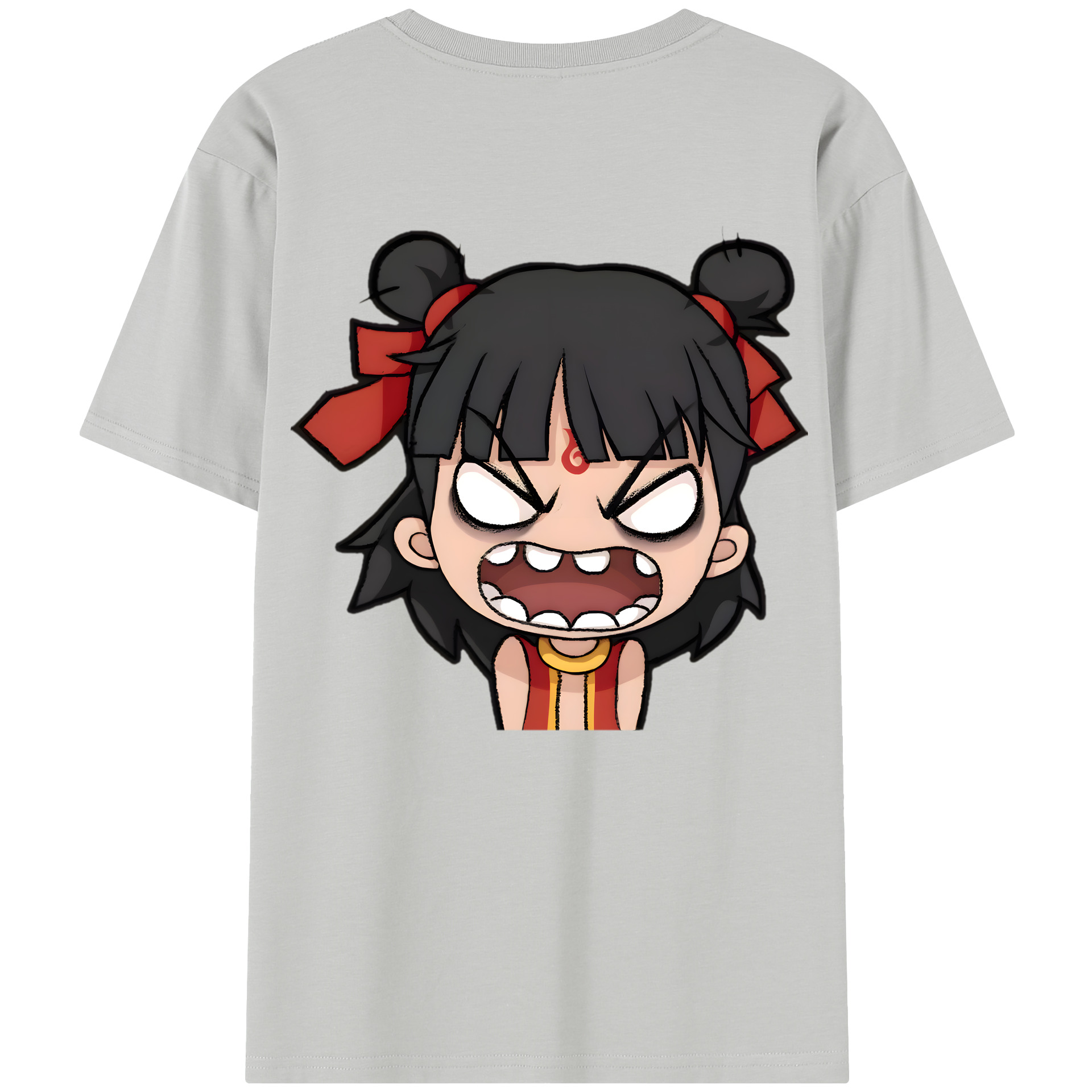 （画像用） Ne Zha 2 ナタ 魔童の大暴れ 綿100％半袖Tシャツ（背面プリント）