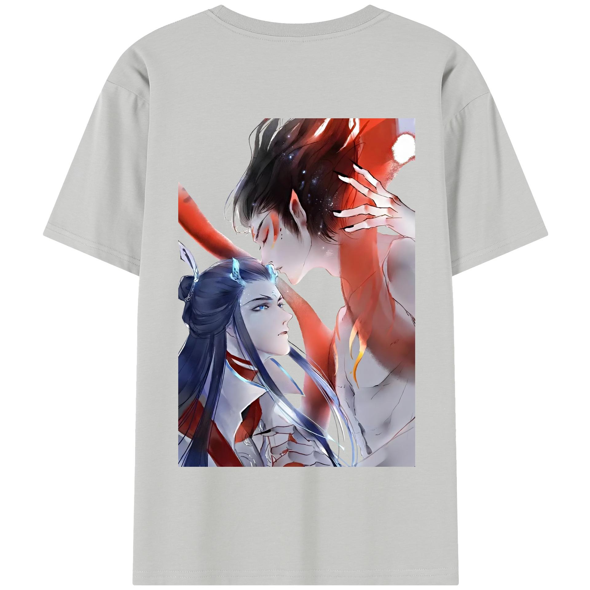 （画像用） Ne Zha 2 ナタ 魔童の大暴れ 綿100％半袖Tシャツ（背面プリント）