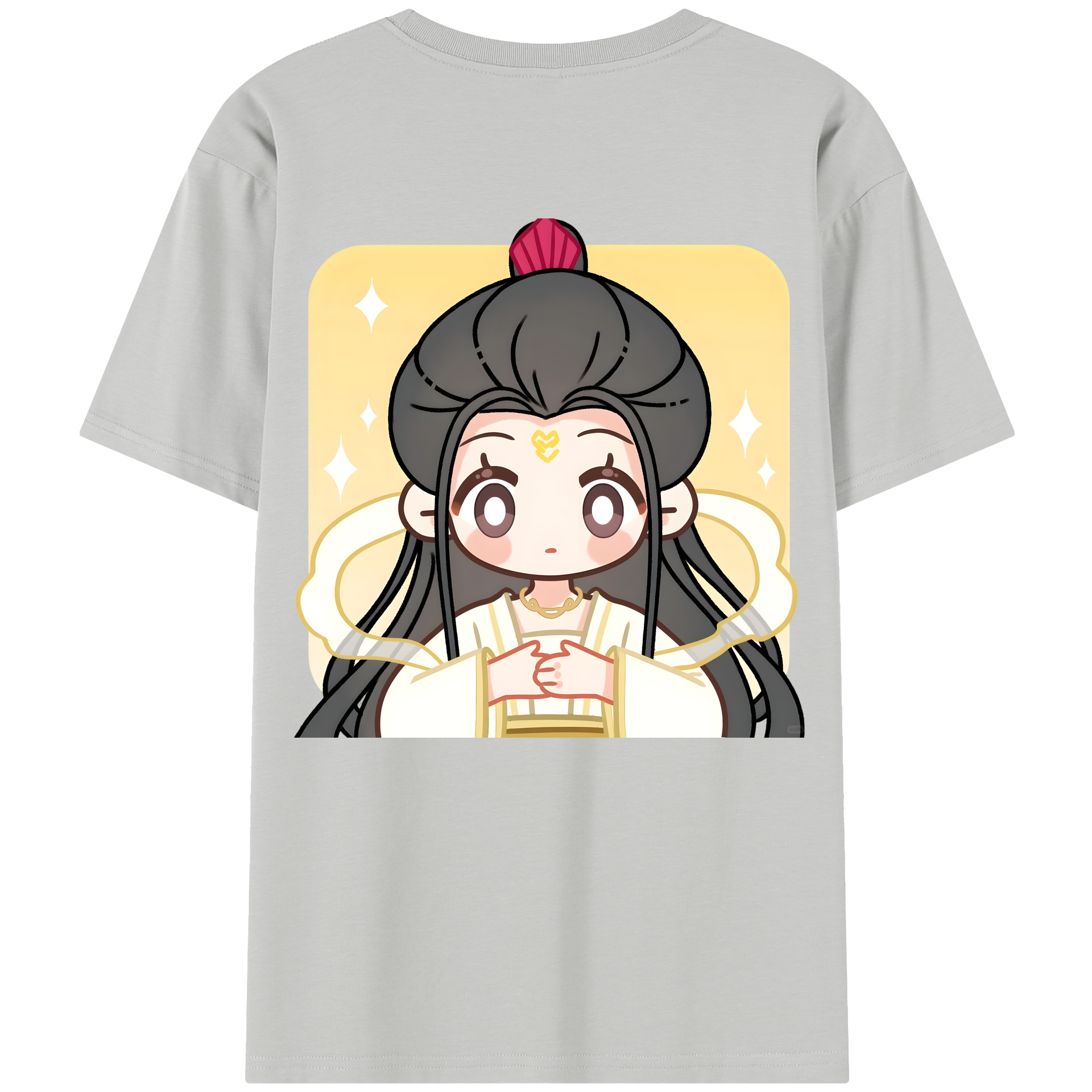 （画像用） Ne Zha 2 ナタ 魔童の大暴れ 綿100％半袖Tシャツ（背面プリント）