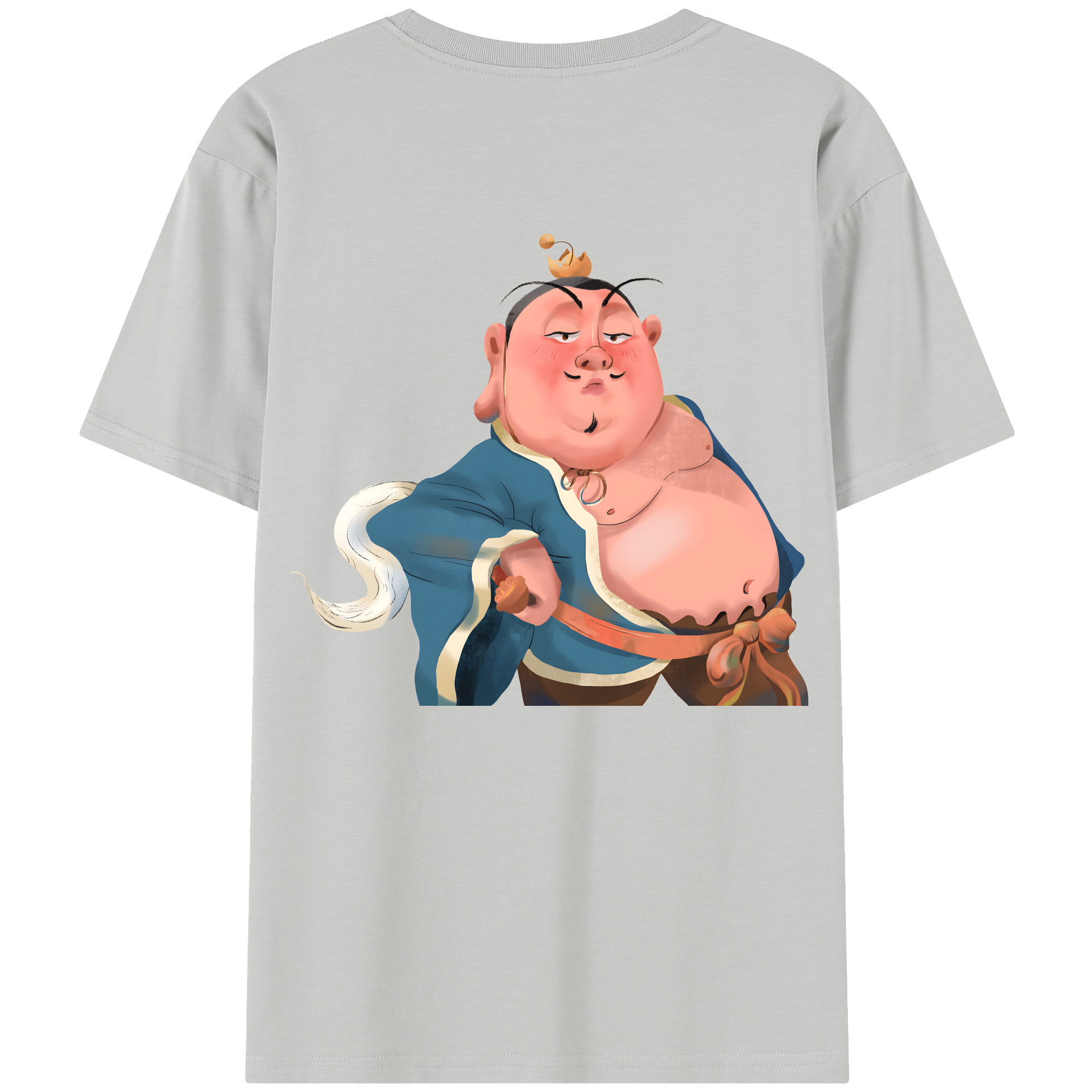 （画像用） Ne Zha 2 ナタ 魔童の大暴れ 綿100％半袖Tシャツ（背面プリント）
