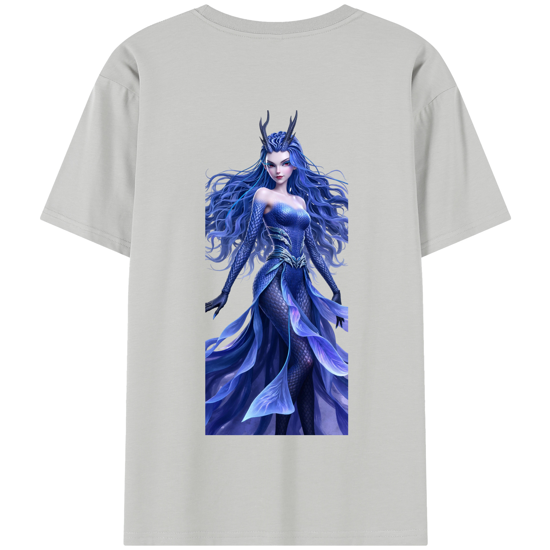 （画像用） Ne Zha 2 ナタ 魔童の大暴れ 綿100％半袖Tシャツ（背面プリント）