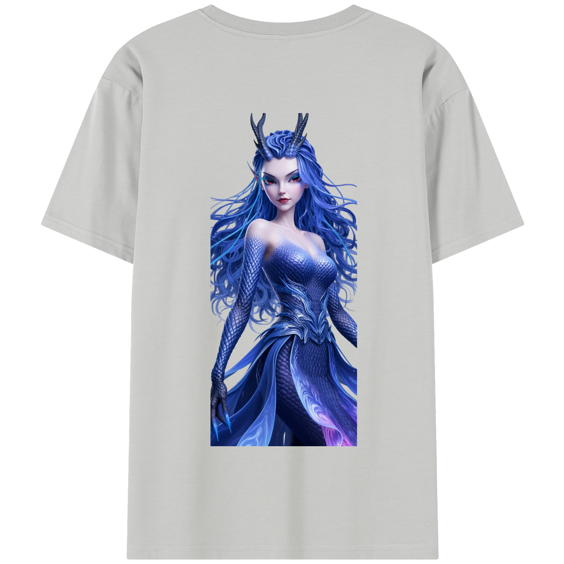 （画像用） Ne Zha 2 ナタ 魔童の大暴れ 綿100％半袖Tシャツ（背面プリント）