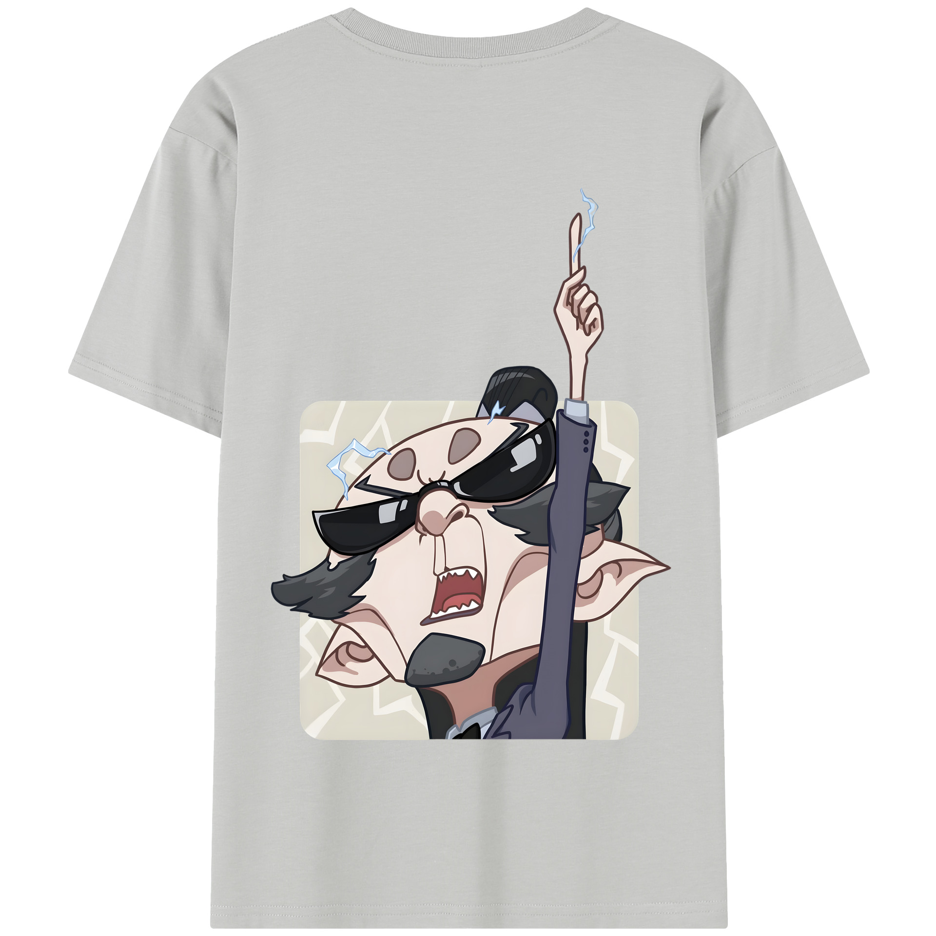 （画像用） Ne Zha 2 ナタ 魔童の大暴れ 綿100％半袖Tシャツ（背面プリント）