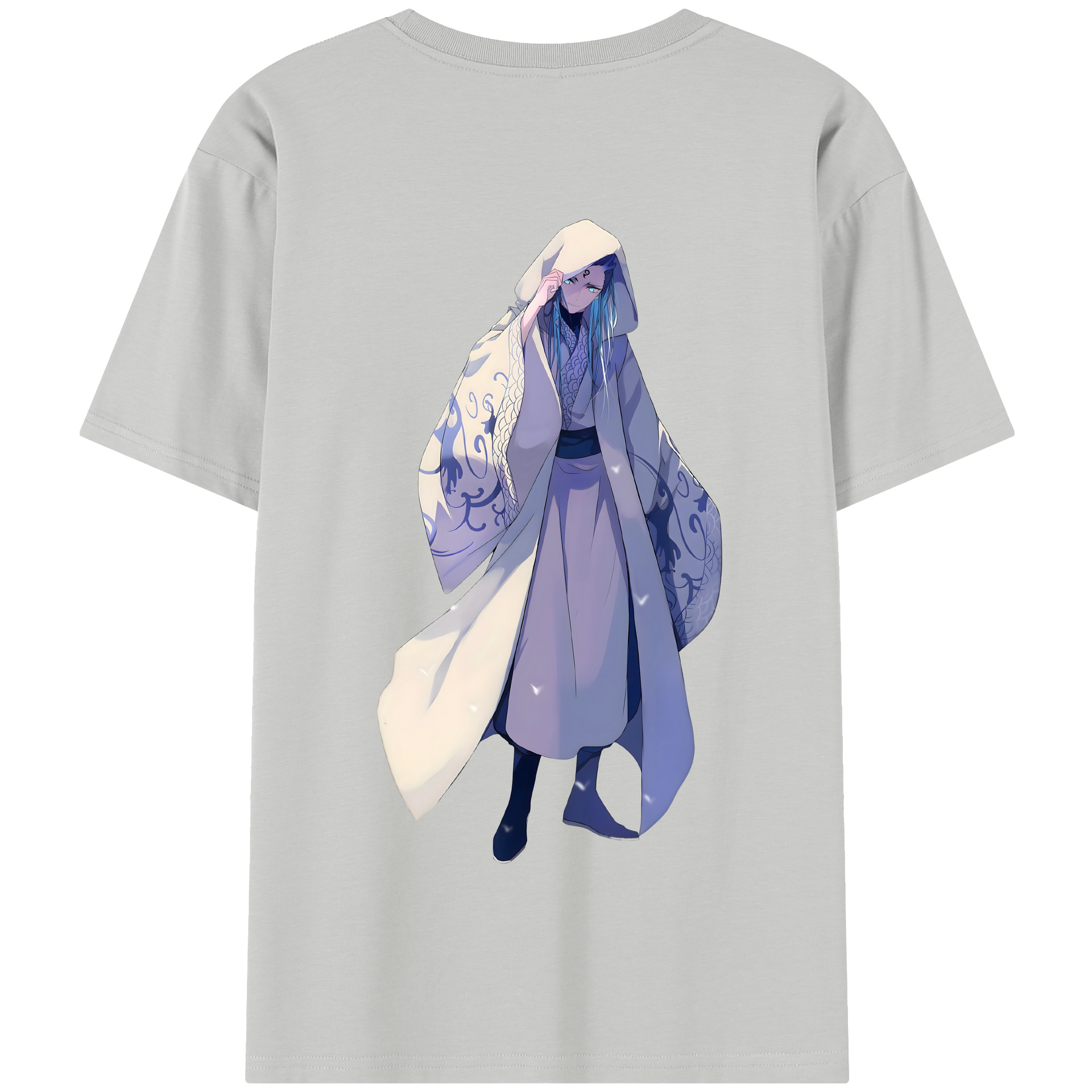 （画像用） Ne Zha 2 ナタ 魔童の大暴れ 綿100％半袖Tシャツ（背面プリント）